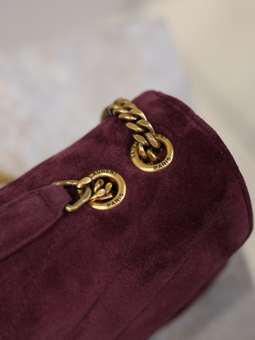 YSL LOULOU small in Suede 24x14x6cm - Image 13