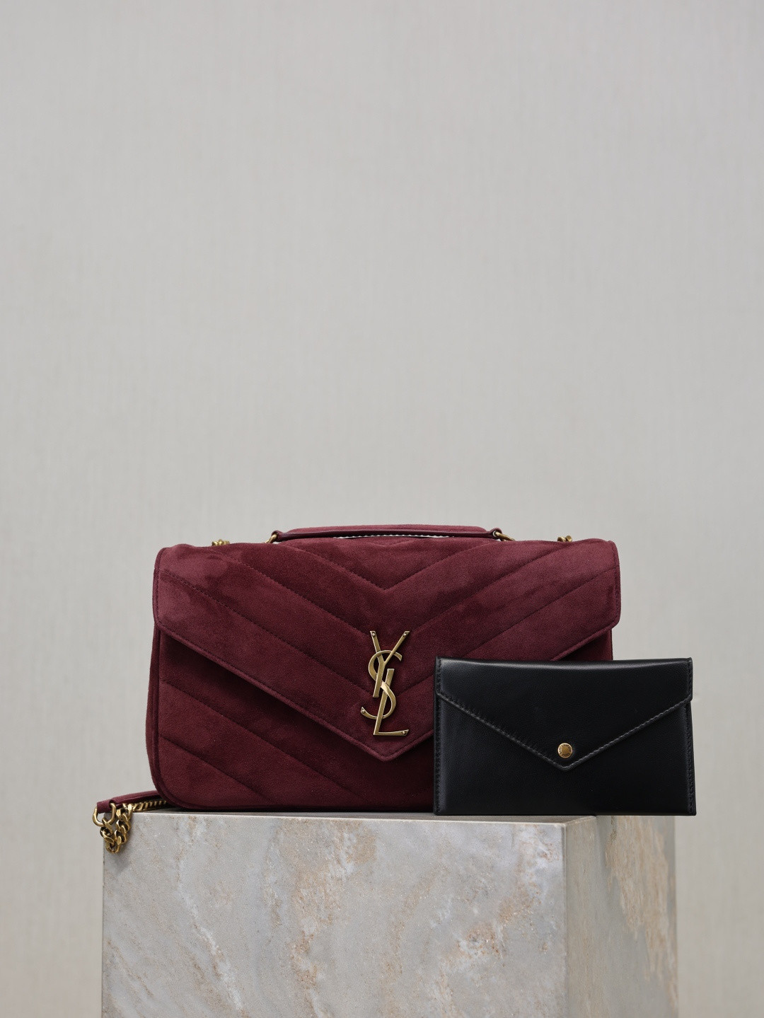 YSL LOULOU Medium in Suede 29x17x8cm - Image 2