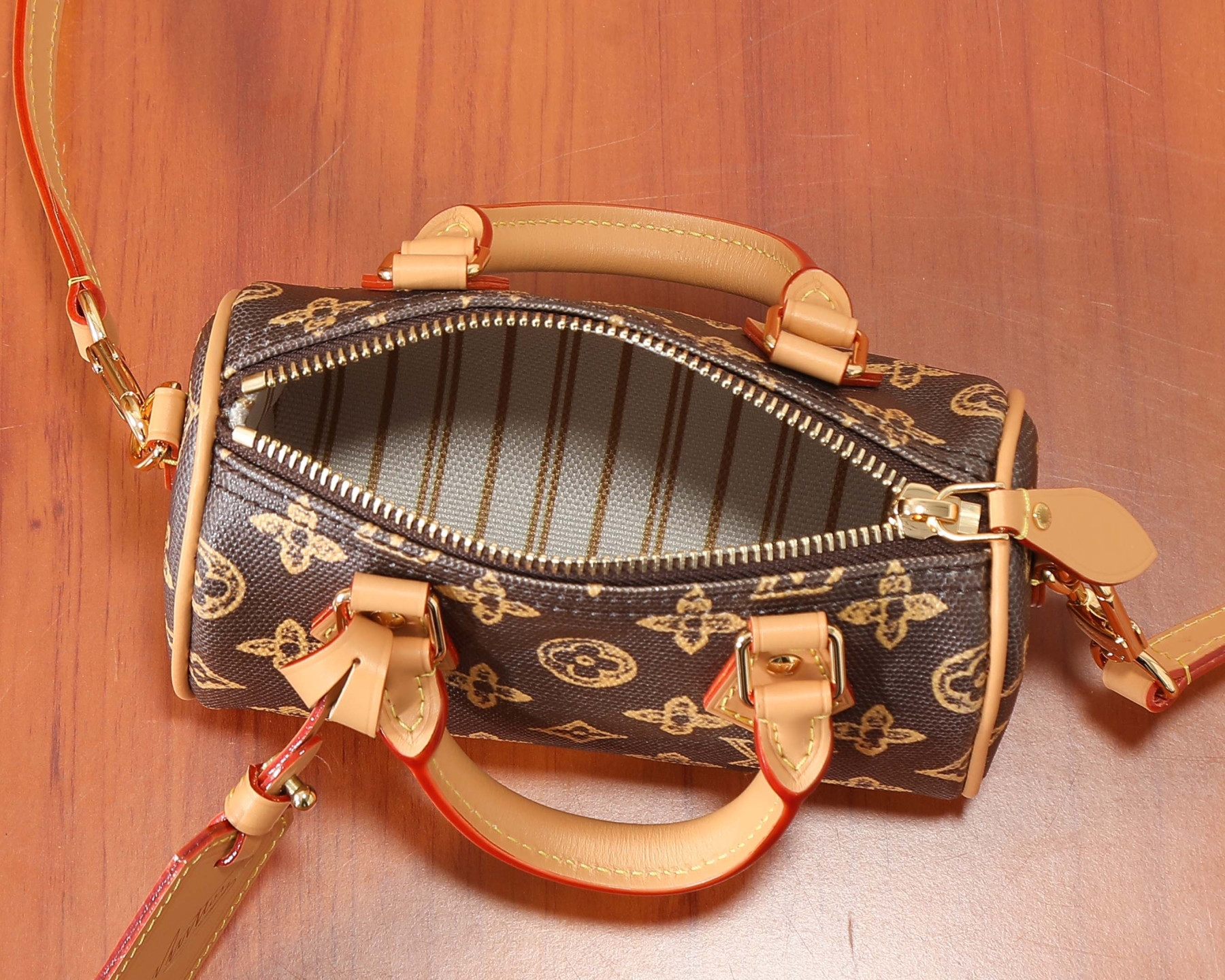 LV NANO SPEEDY Handbag M27610 10x7.5x16cm - Image 18
