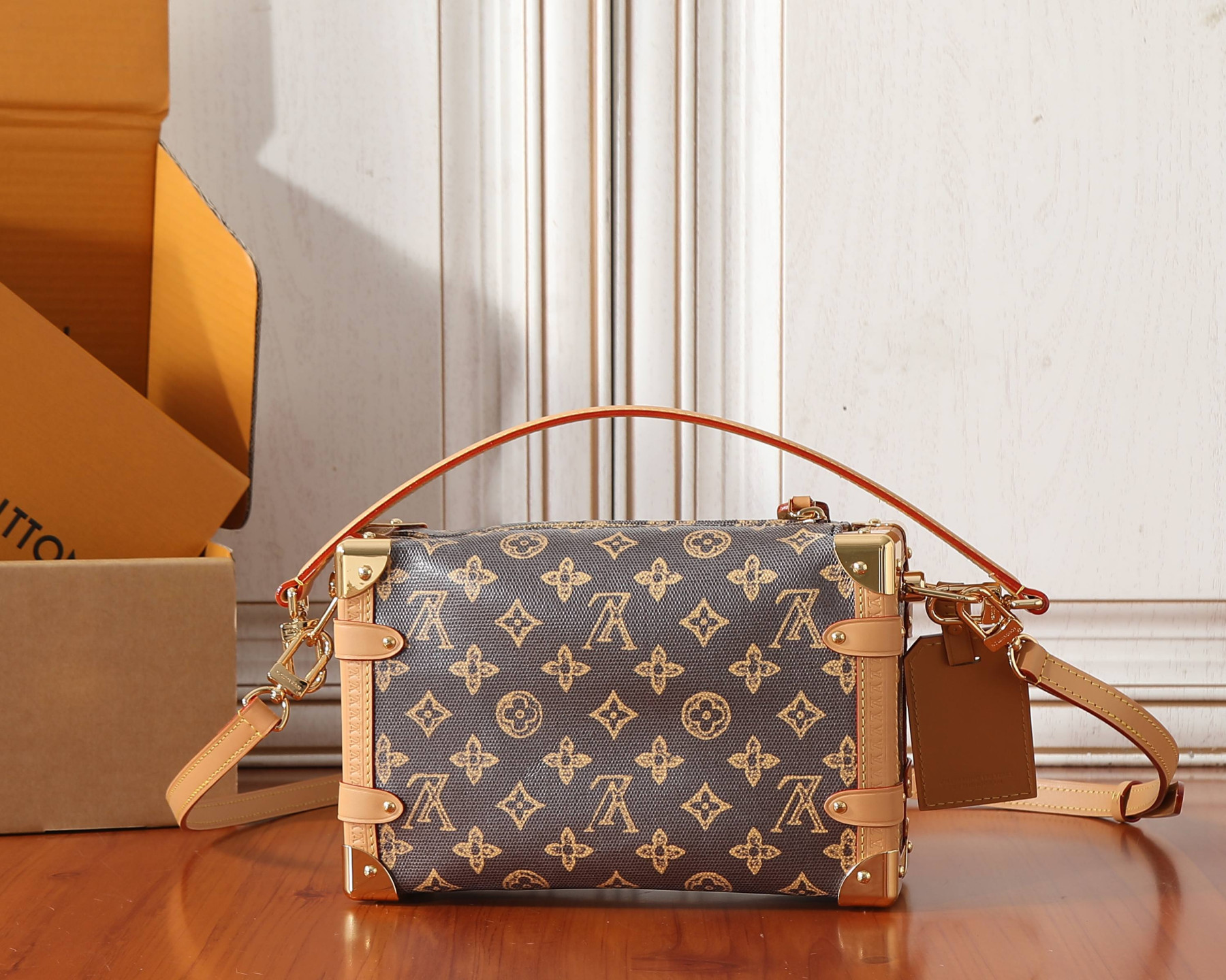LV SIDE TRUNK Medium Handbag M27516 16x8.5x23.5cm - Image 3