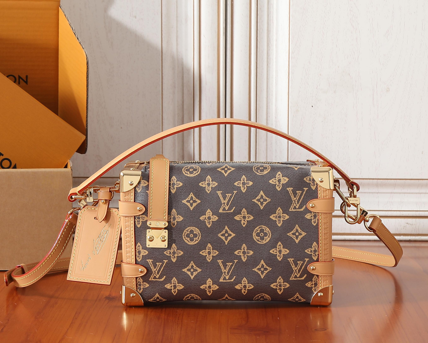 LV SIDE TRUNK Medium Handbag M27516 16x8.5x23.5cm - Image 2