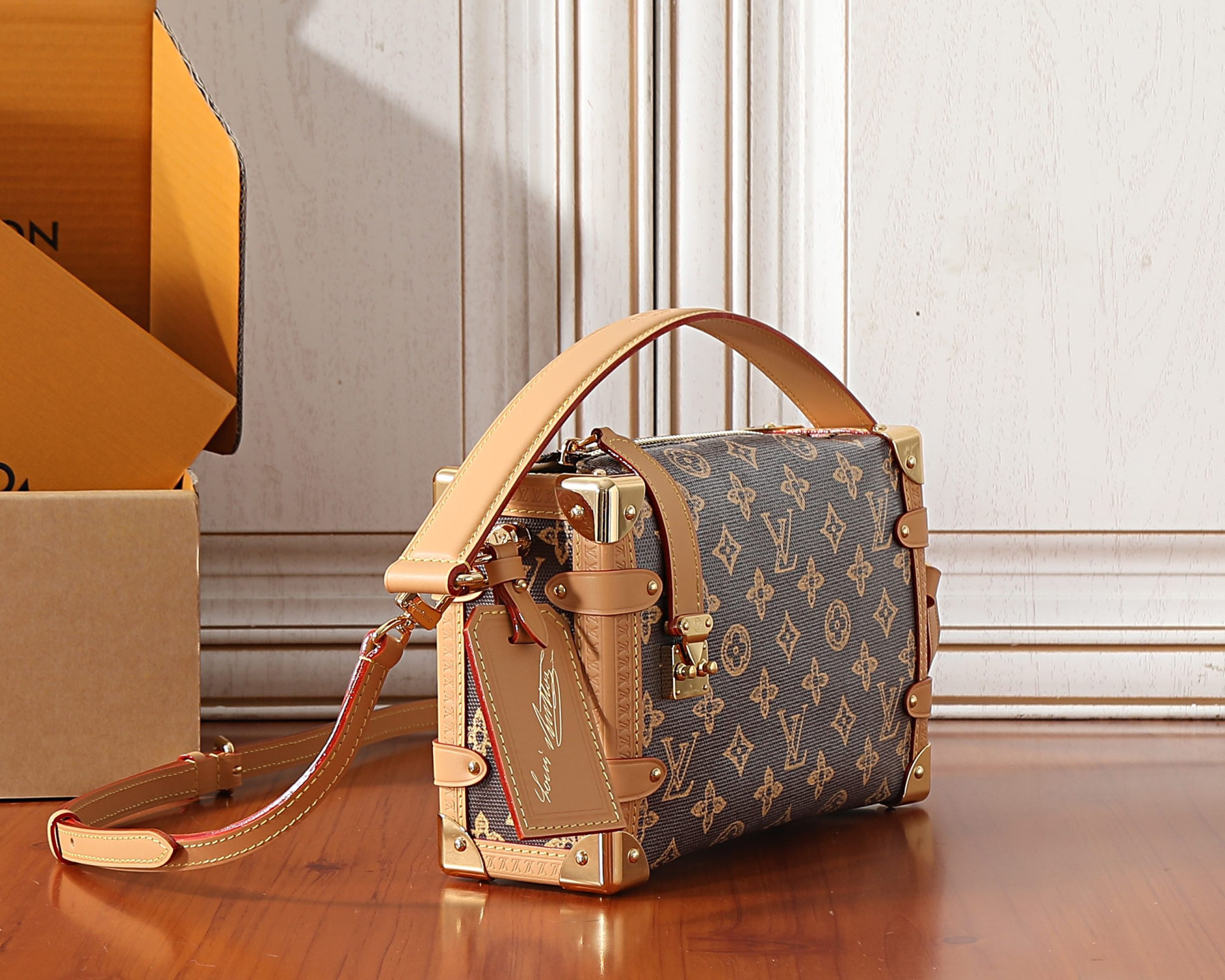 LV SIDE TRUNK Medium Handbag M27516 16x8.5x23.5cm - Image 4