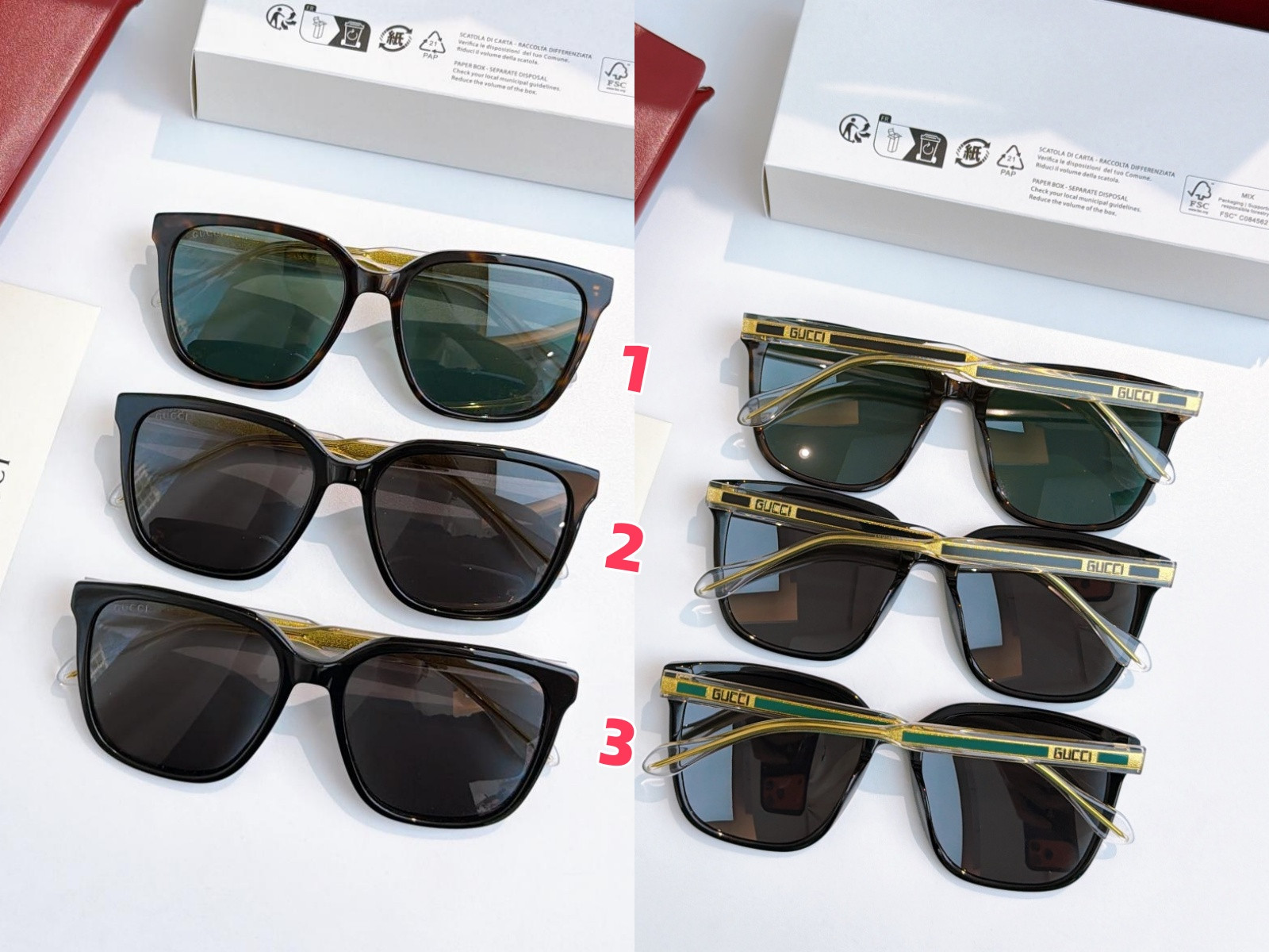 Gucci Glasses GG 1121SA 56-18-150 - Image 2