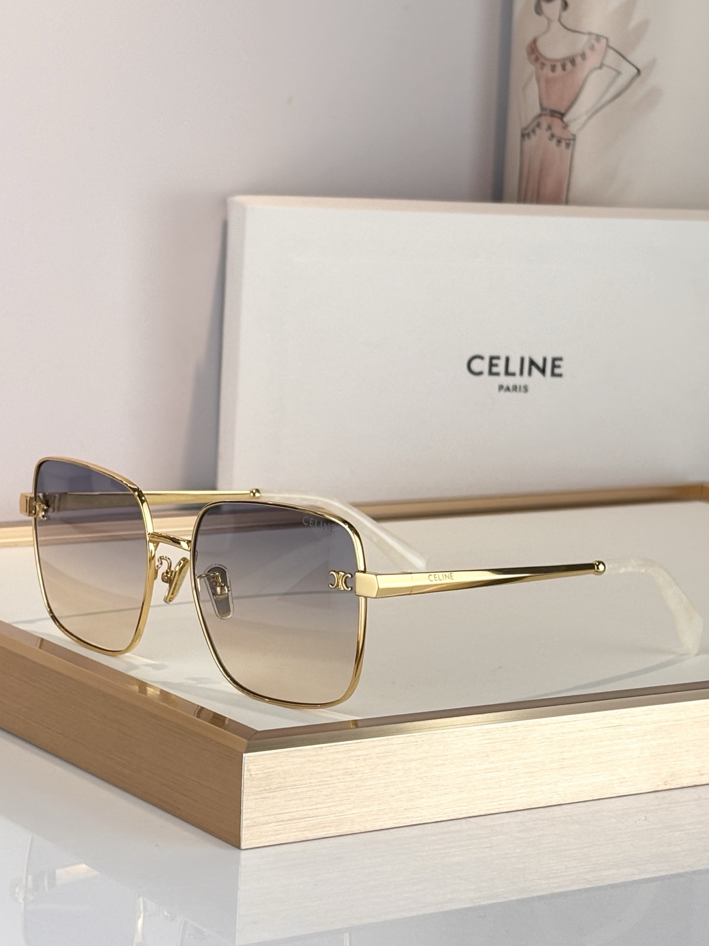 Celine Glasses CL42130U 59-18-145 - Image 7