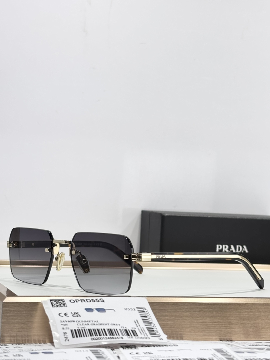 Prada Glasses SPR D55S 55-19-145 - Image 3