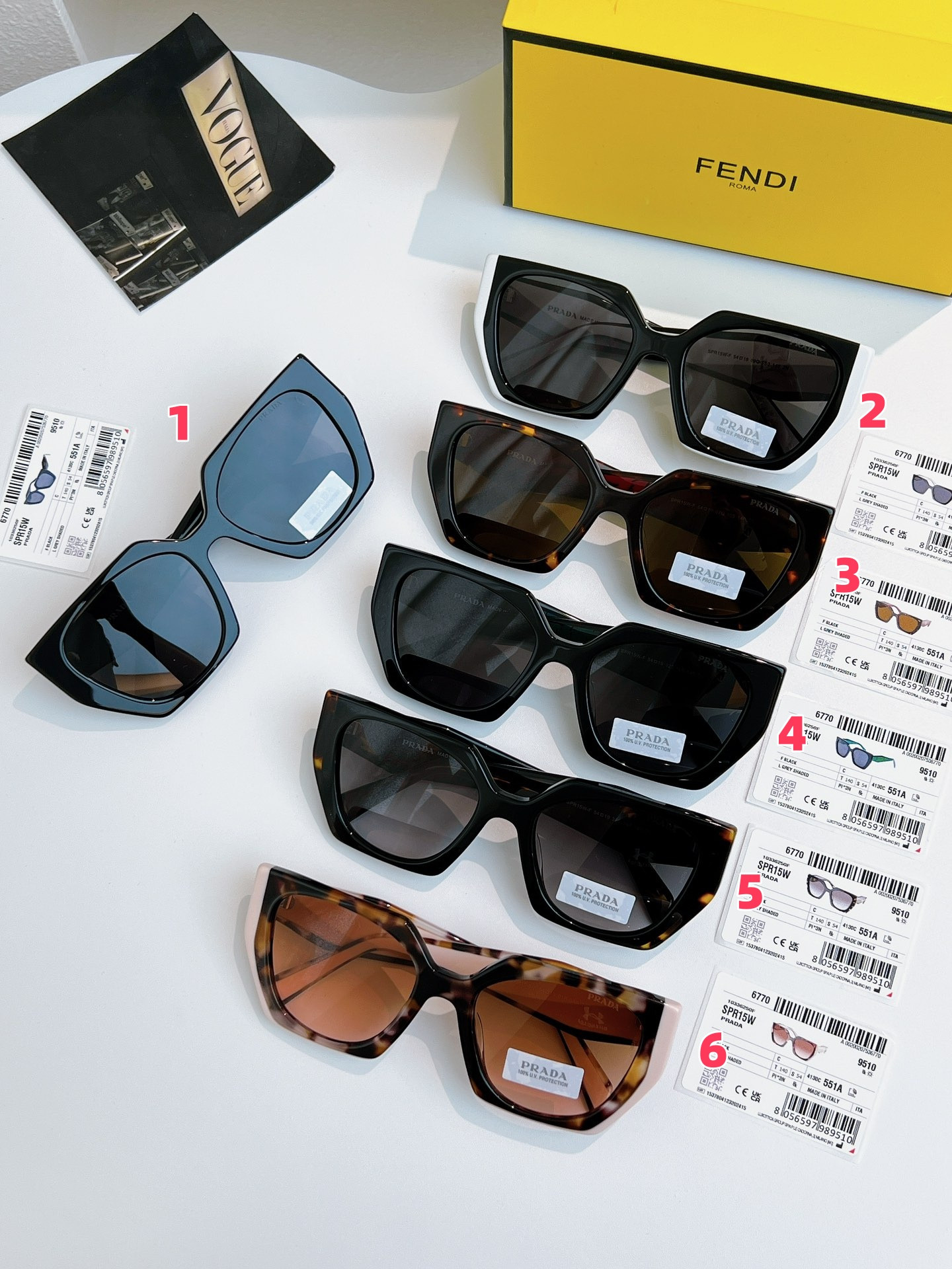Prada Glasses PR15W 54-17-140 - Image 2