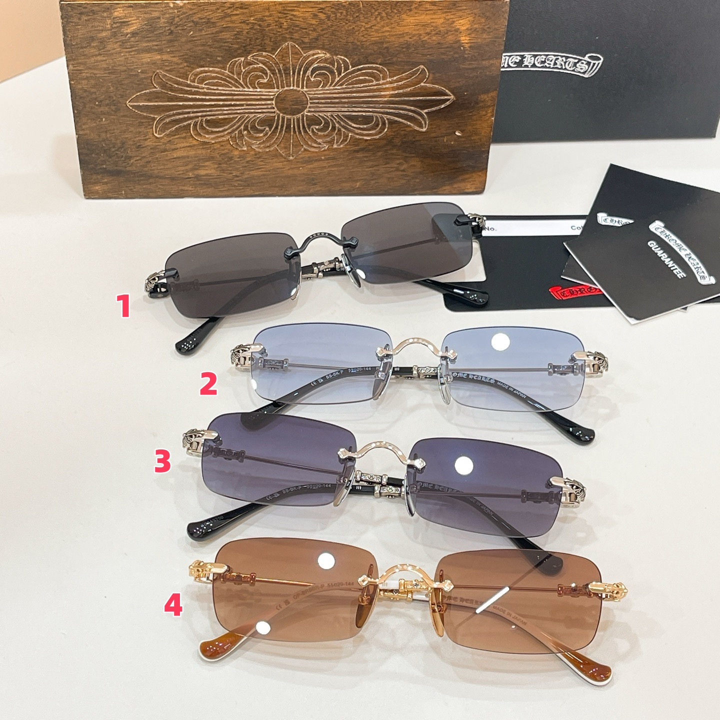 Chrome Hearts Glasses PILES III 55-20-144 - Image 2