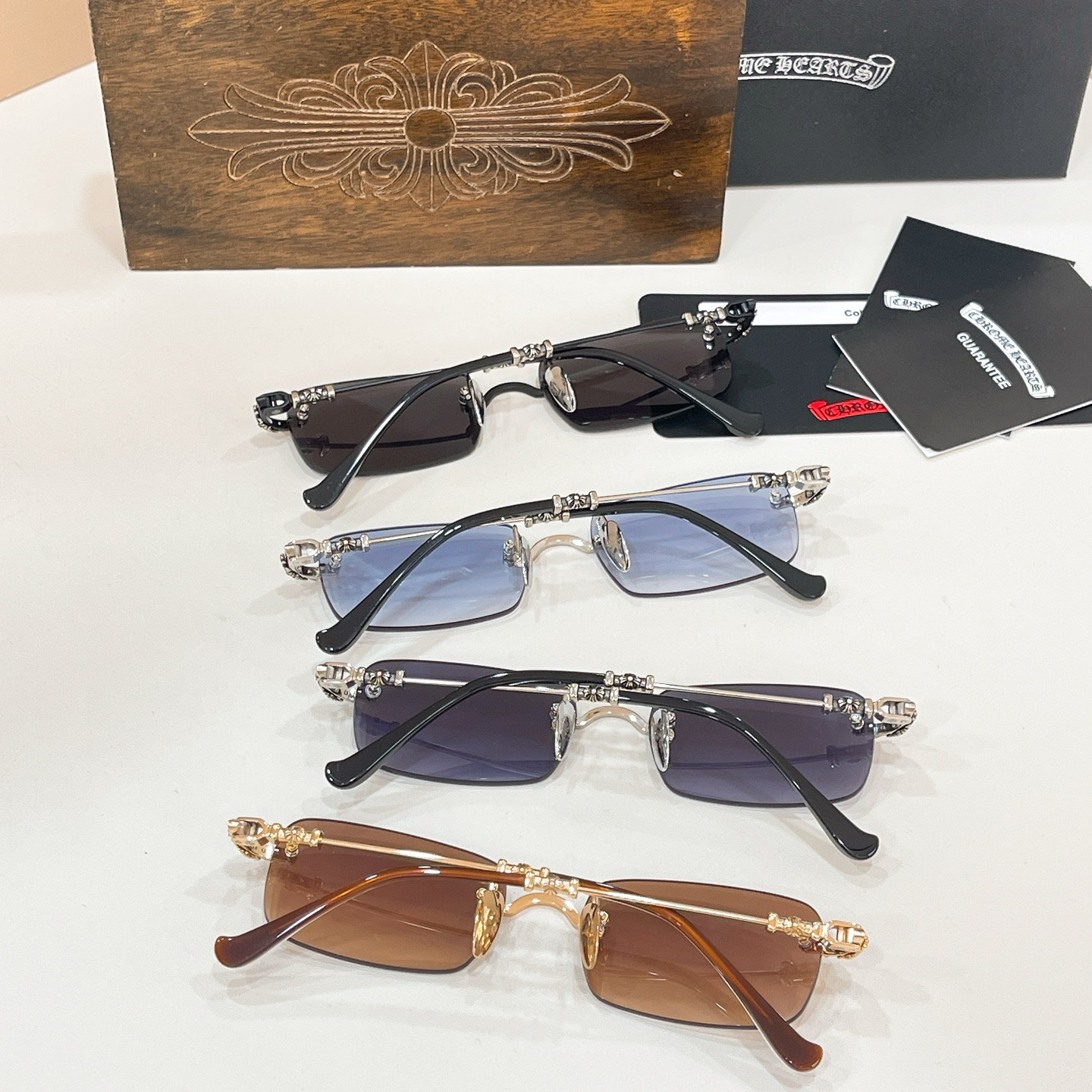 Chrome Hearts Glasses PILES III 55-20-144 - Image 3