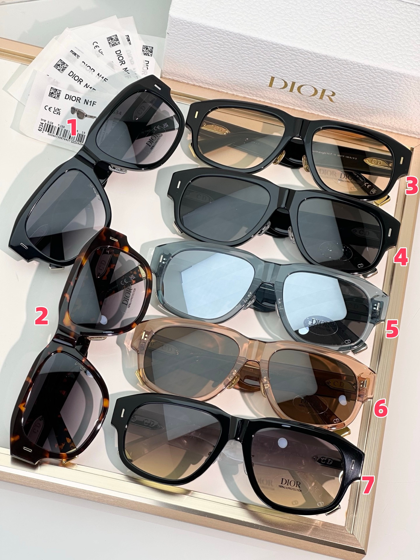 Dior Glasses Midnight N1F 58-19-150 - Image 2