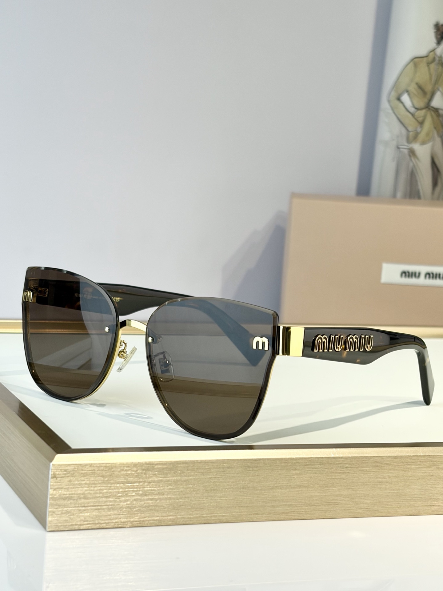 Miu Miu Glasses MU 70ZS 62-16-145 - Image 3