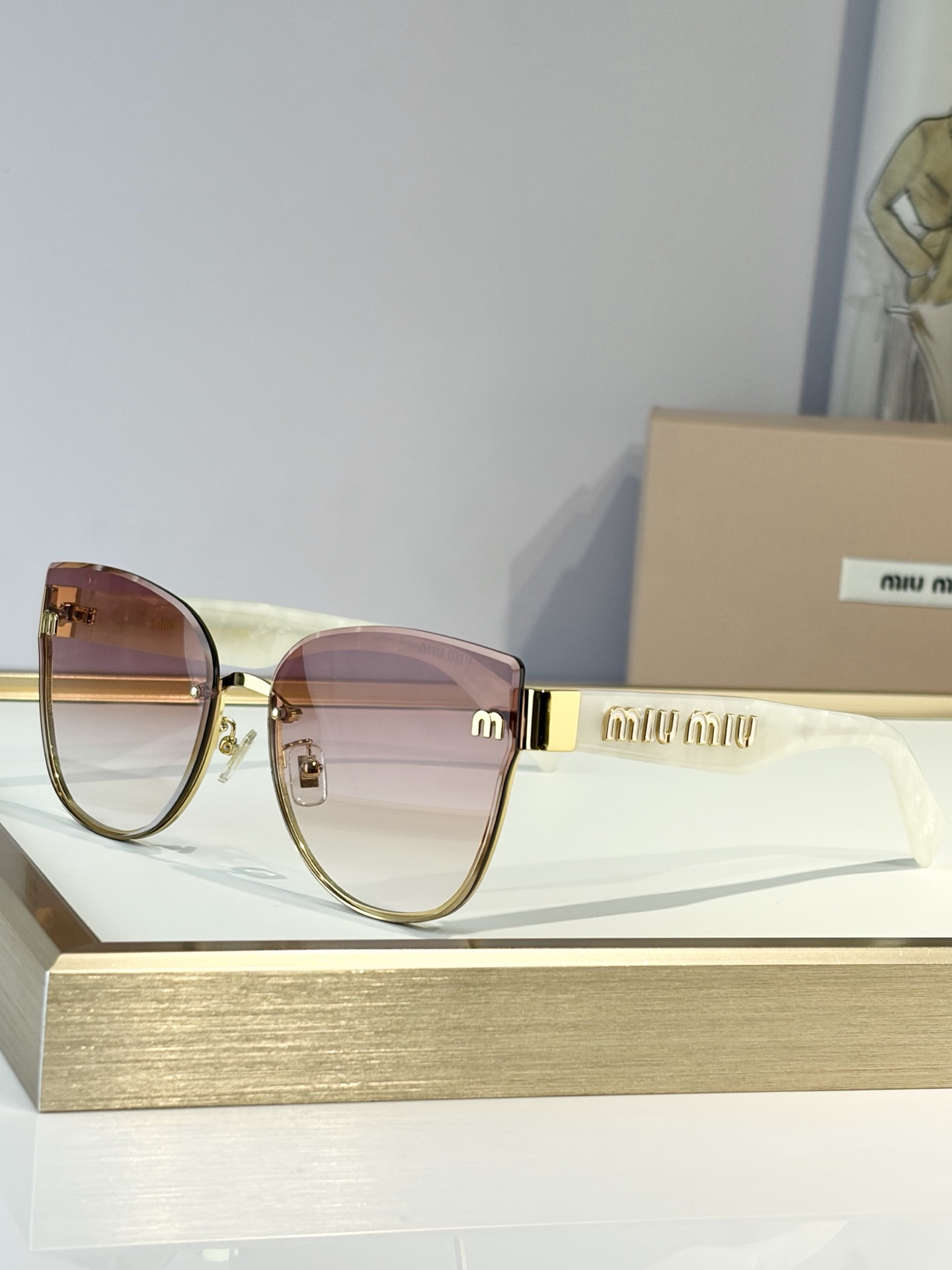 Miu Miu Glasses MU 70ZS 62-16-145 - Image 4