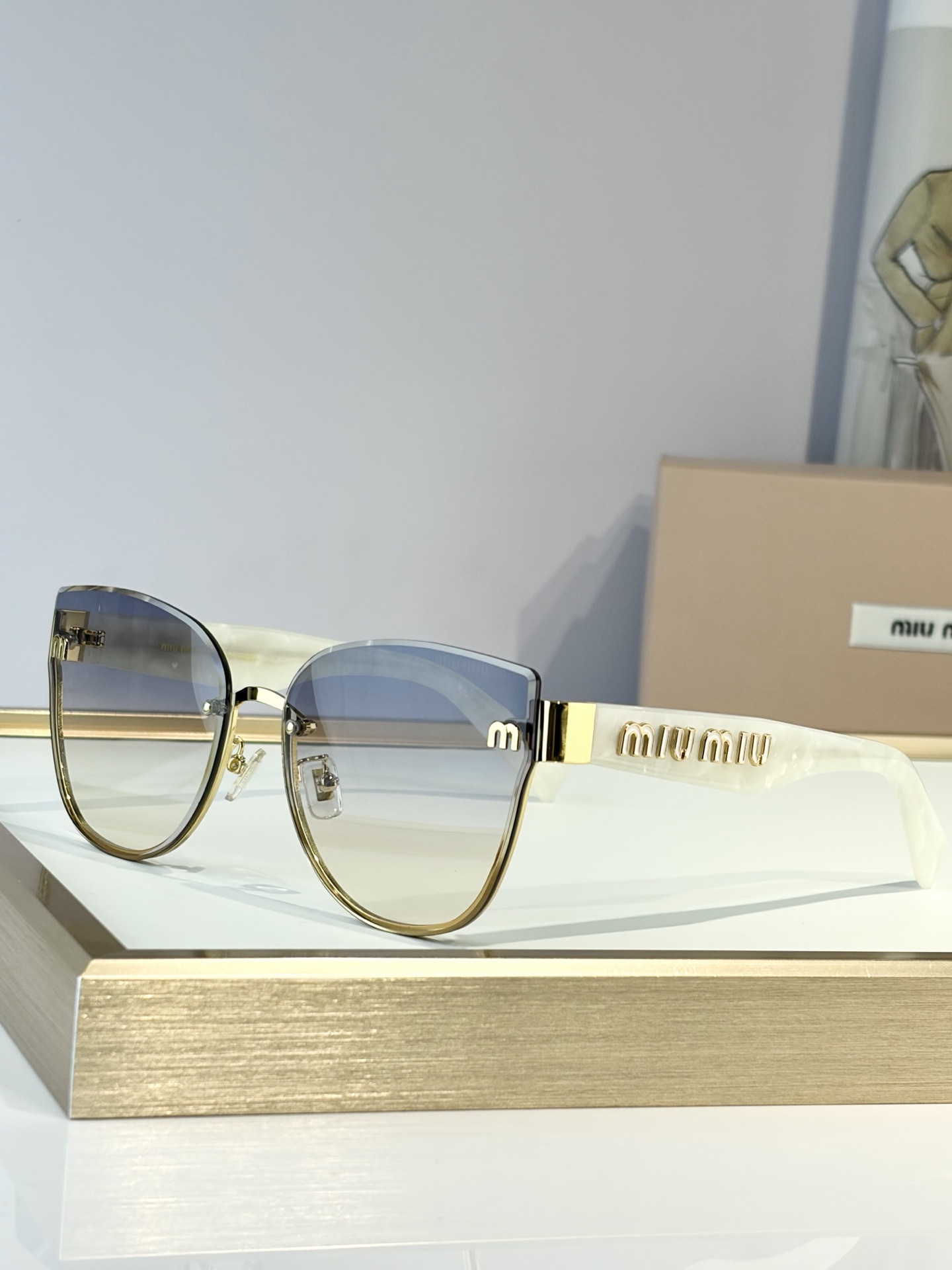 Miu Miu Glasses MU 70ZS 62-16-145 - Image 6