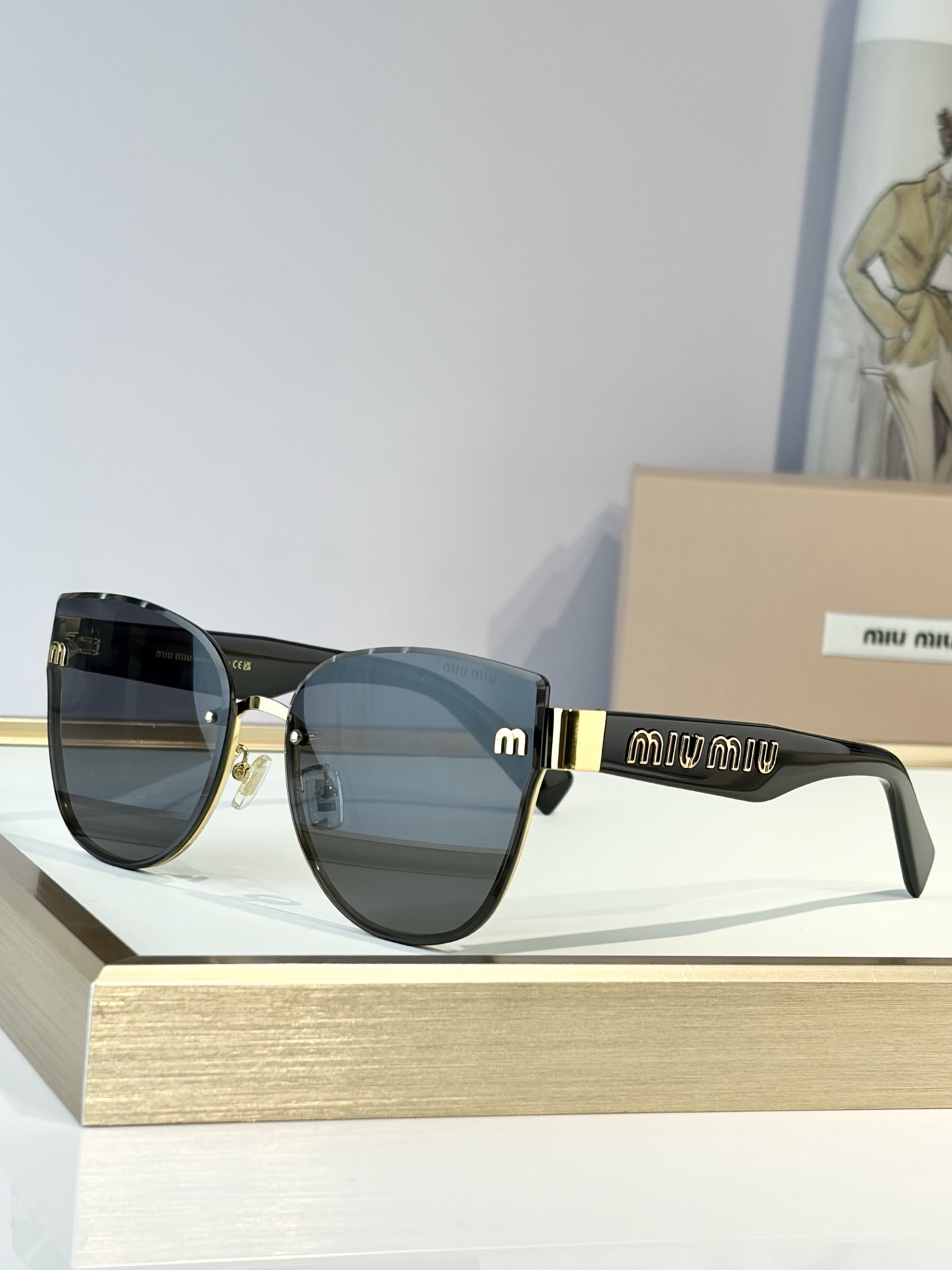 Miu Miu Glasses MU 70ZS 62-16-145 - Image 8