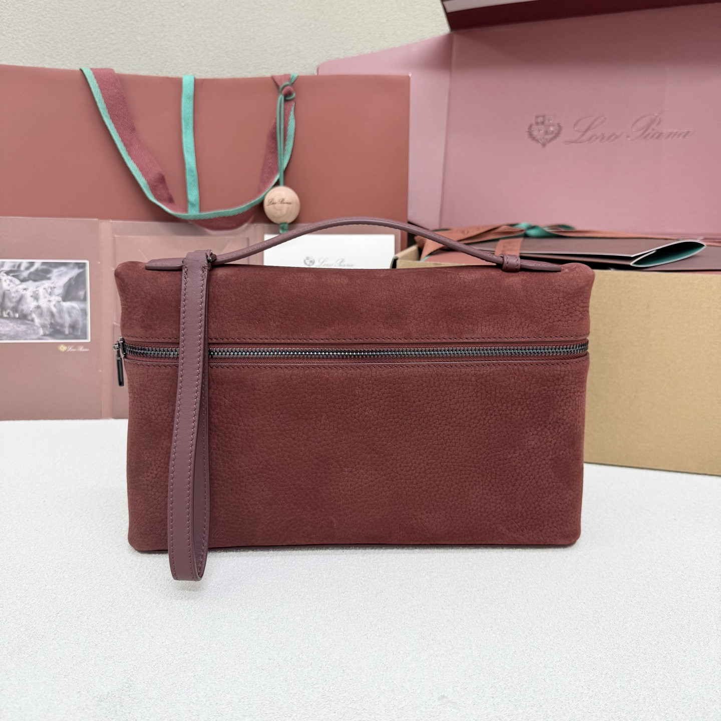 Loro Piana Extra pouch L29 29x18x5cm - Image 2