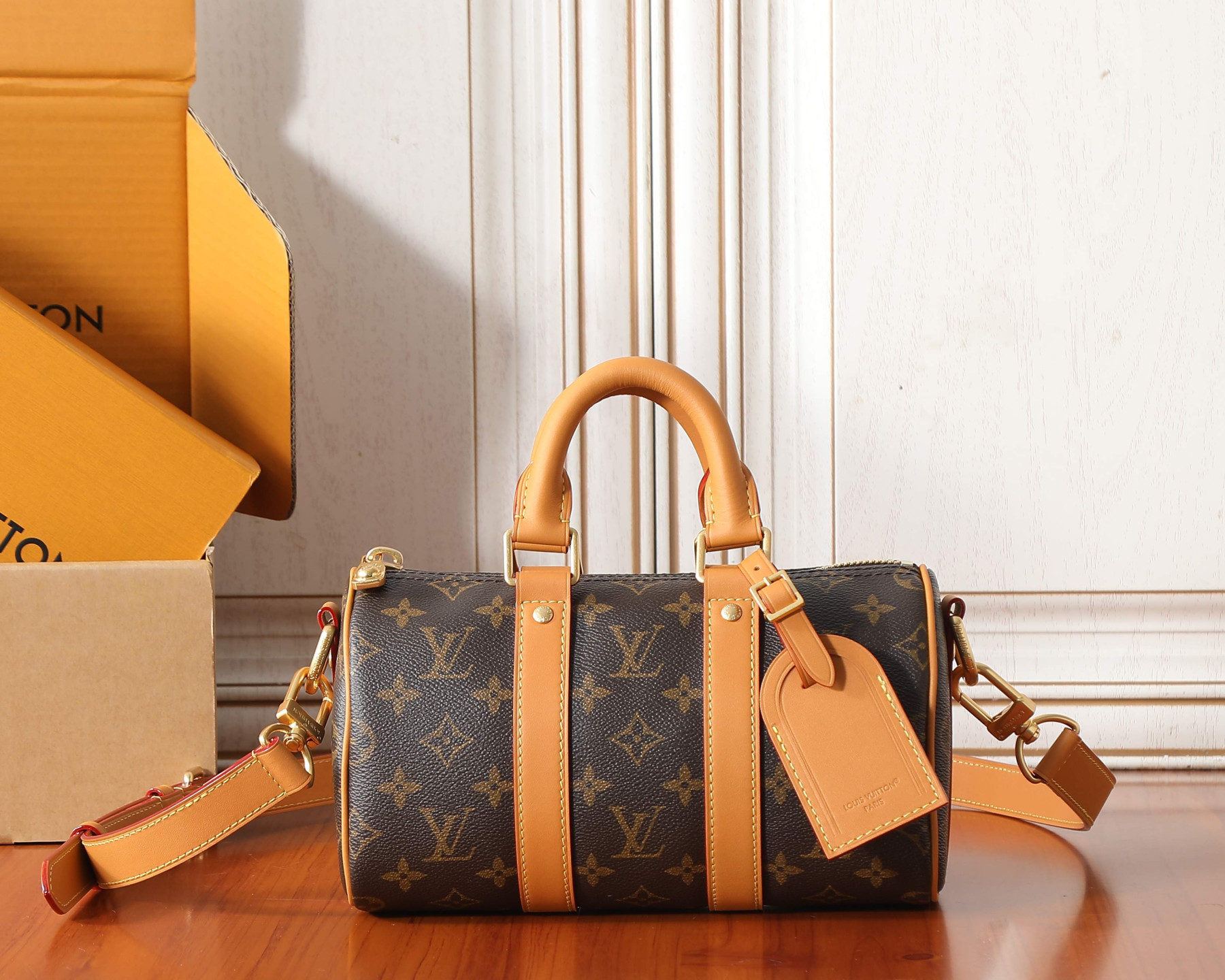 LV KEEPALL Bandoulière 25 Handbag M28957 25x15x11cm - Image 2