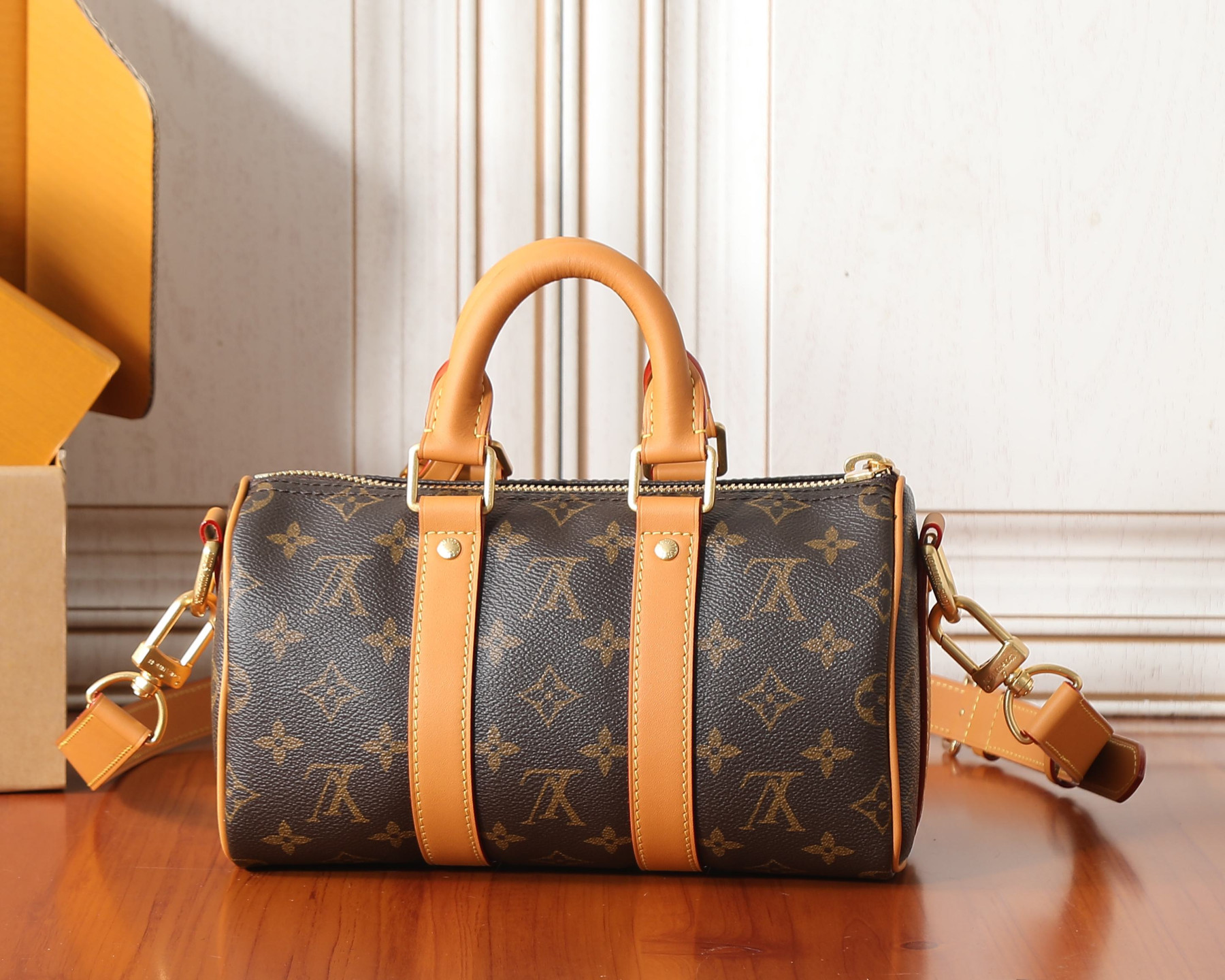 LV KEEPALL Bandoulière 25 Handbag M28957 25x15x11cm - Image 4