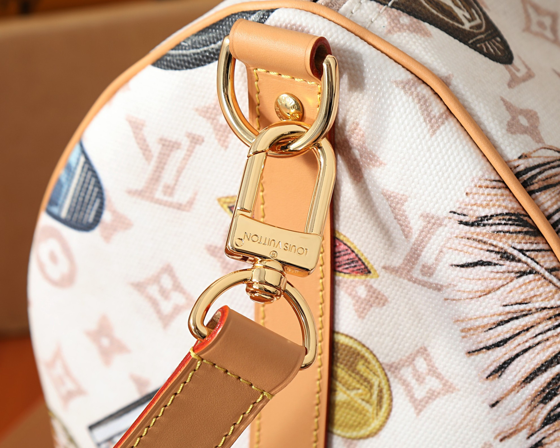 LV KEEPALL Bandoulière 45 travel bag M28780 45x27x20cm - Image 12