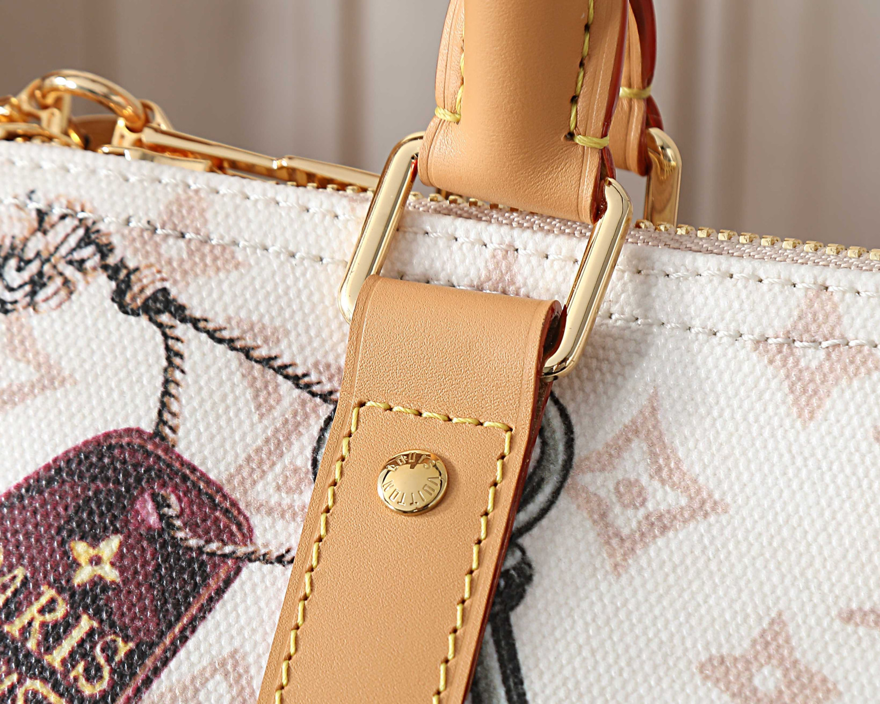 LV KEEPALL Bandoulière 45 travel bag M28780 45x27x20cm - Image 15