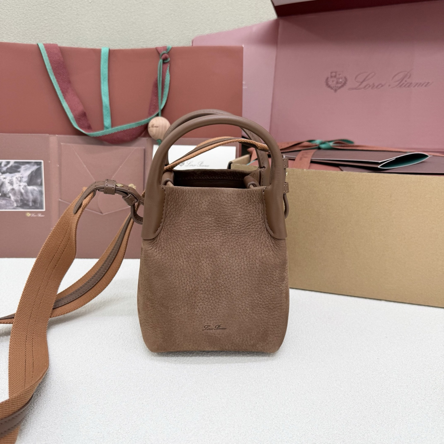 Loro Piana Micro Bale bag FAM7943 (16*13*13cm) - Image 2