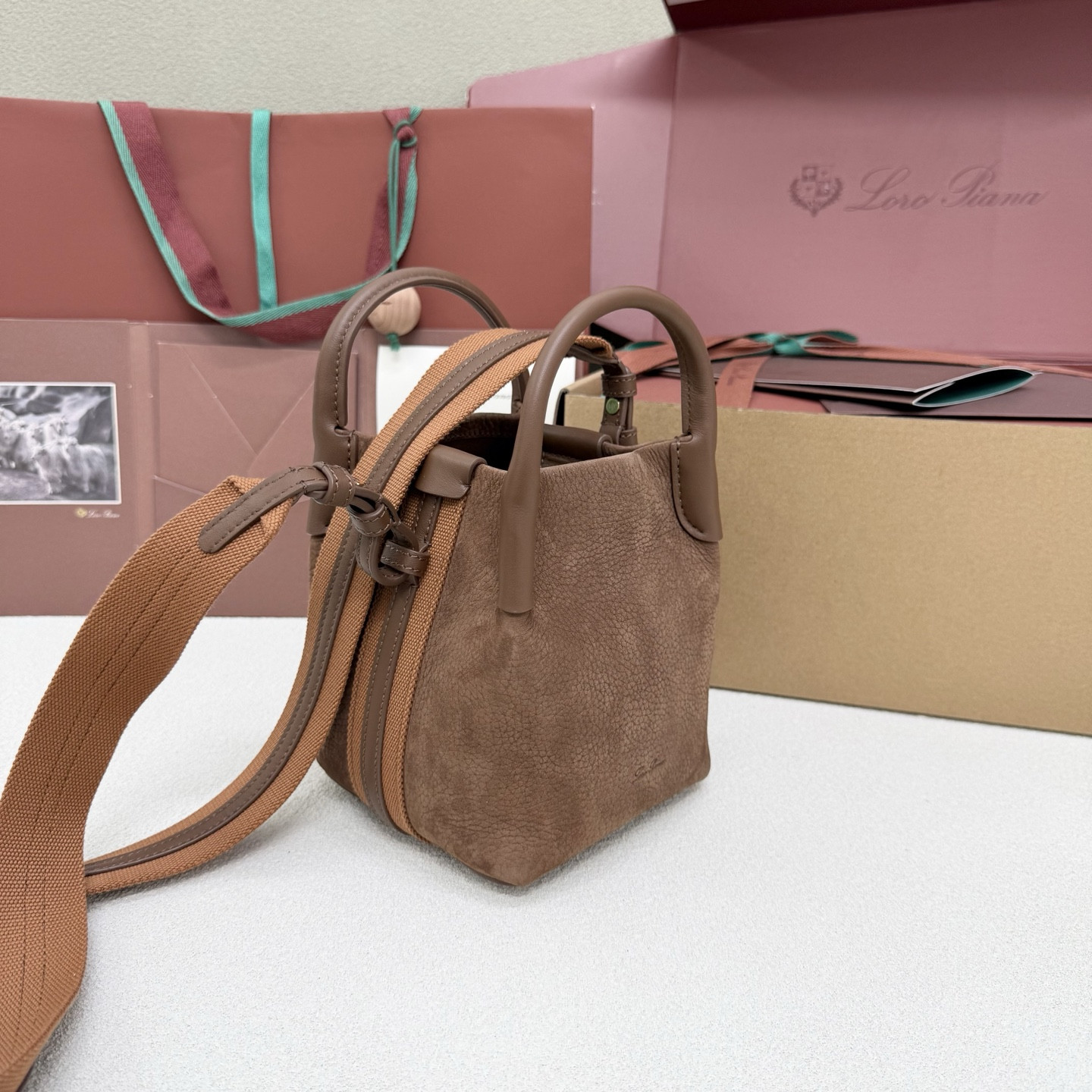 Loro Piana Micro Bale bag FAM7943 (16*13*13cm) - Image 3