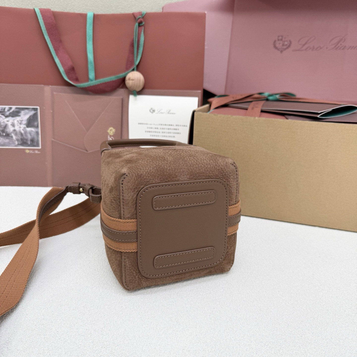 Loro Piana Micro Bale bag FAM7943 (16*13*13cm) - Image 4