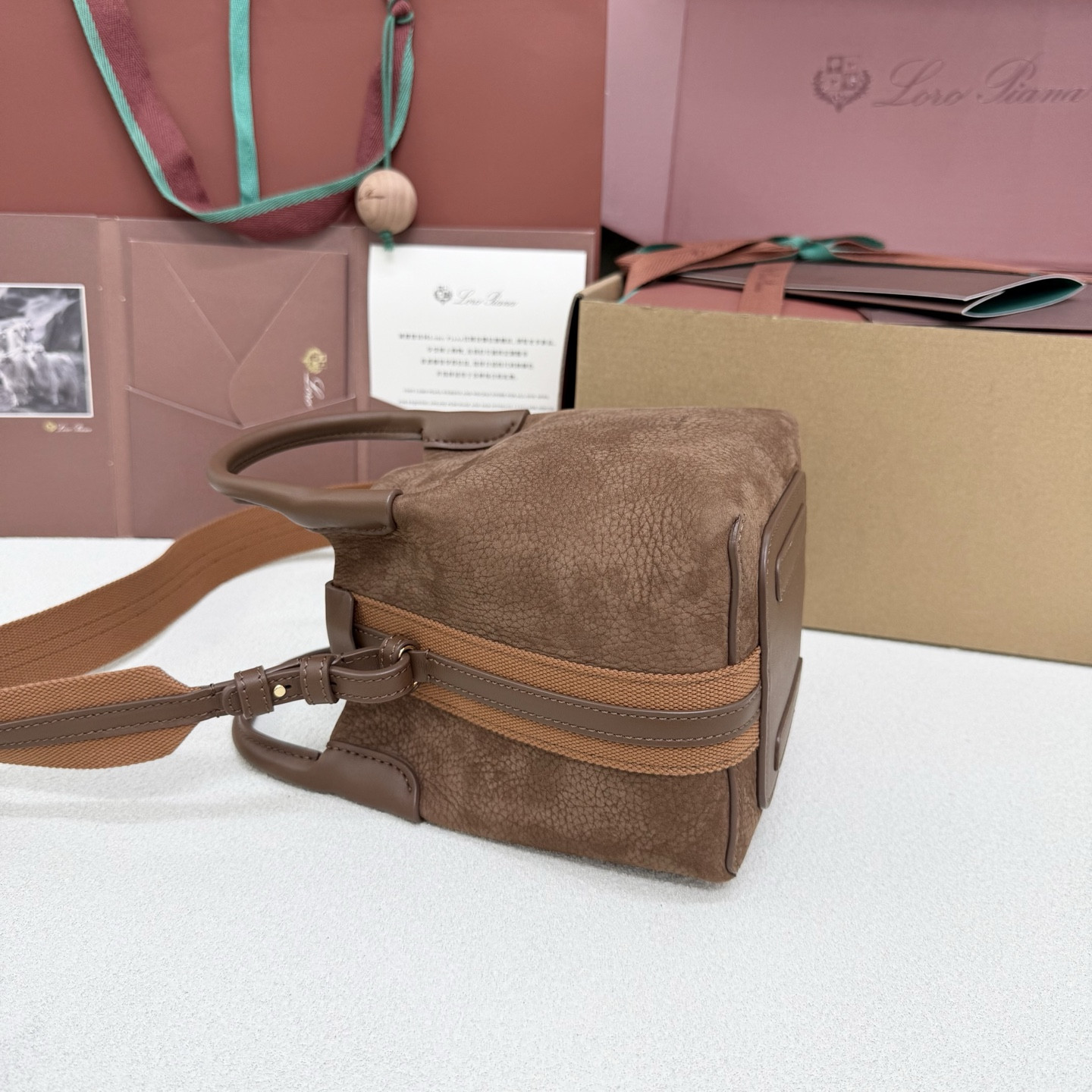 Loro Piana Micro Bale bag FAM7943 (16*13*13cm) - Image 5