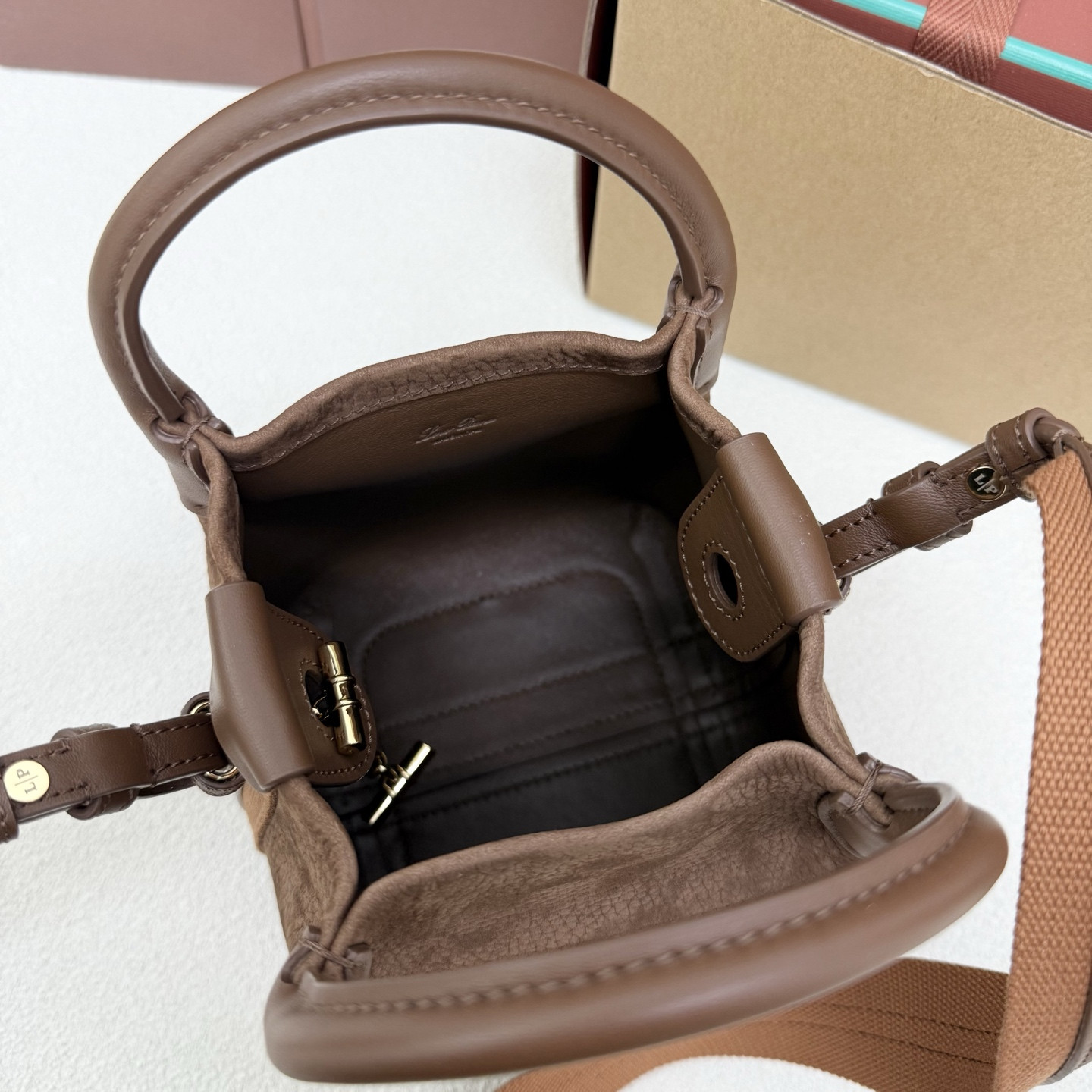 Loro Piana Micro Bale bag FAM7943 (16*13*13cm) - Image 10