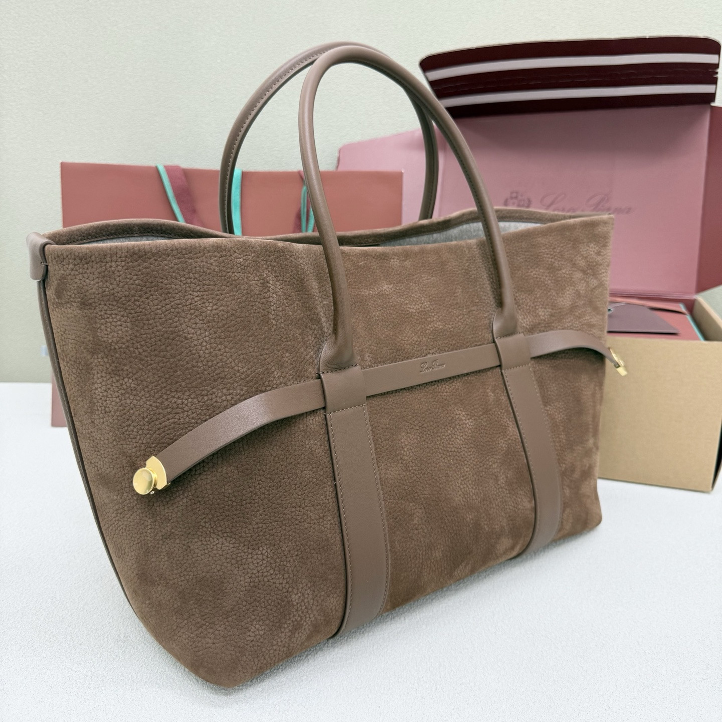 Loro Piana Large Ghiera Shopper 40x26x18cm - Image 4