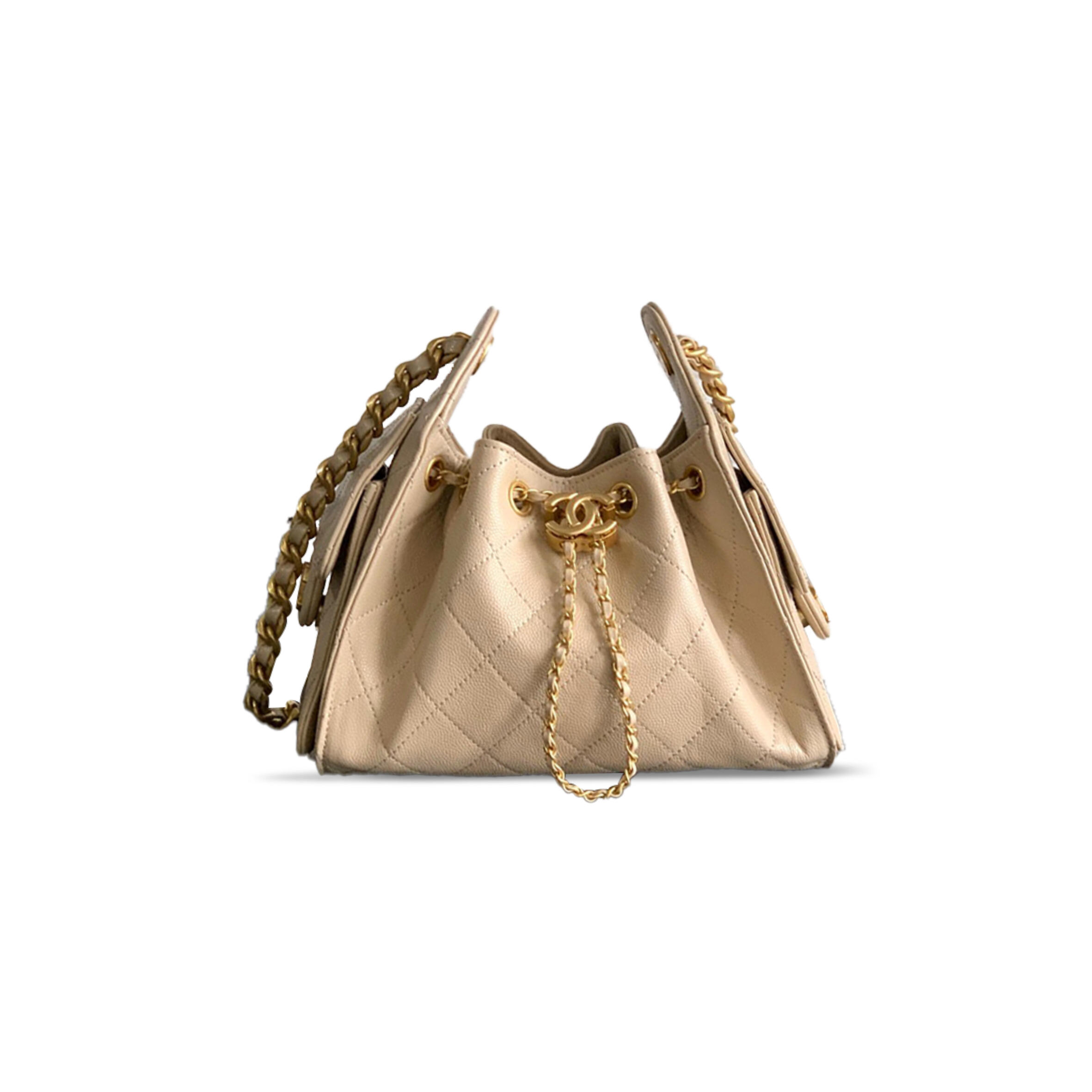 CHANEL 25 MINI HOBO BAG GRAINED CALFSKIN AS5631 04 (22*20*12.5cm)