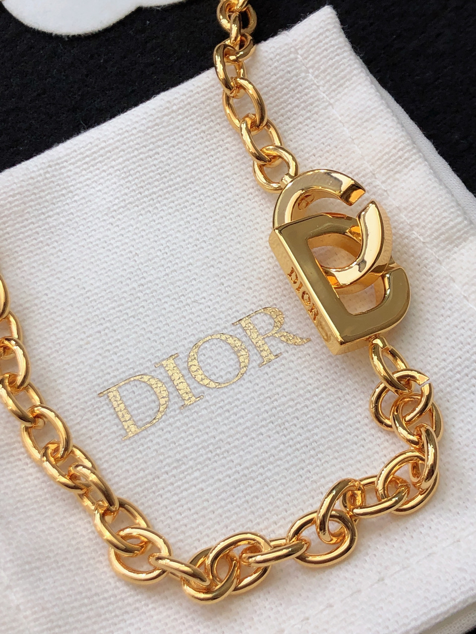 Dior Jewelry Necklace Gold Pendant - PONI - Image 6