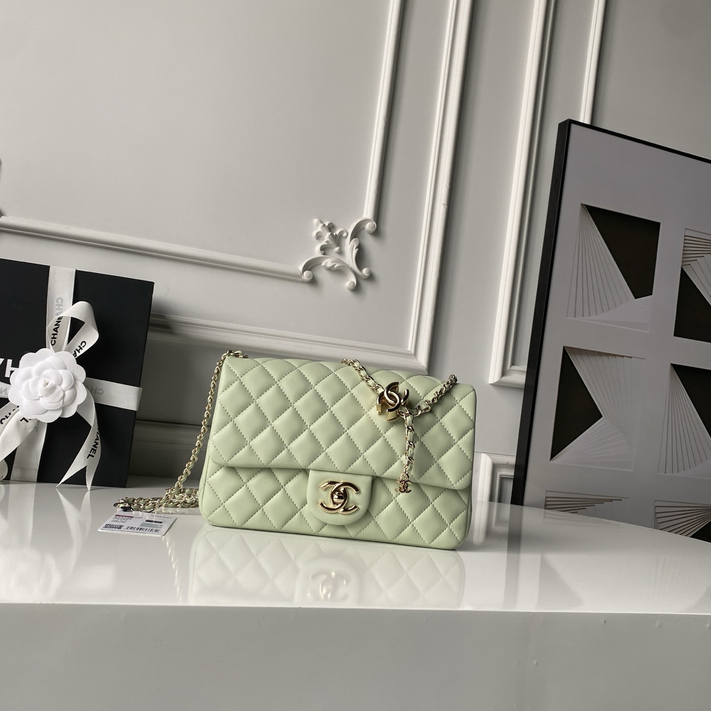 Chanel Classic Flap Handbag CF AS5756 14.5x23.5x7cm #4