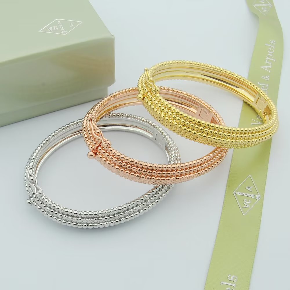 Van Cleef & Arpels Jewelry Bangle Perlee Bead Bracelet - SUPER-MIRROR