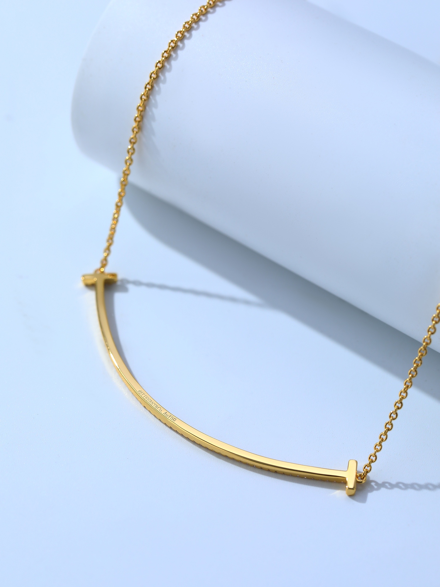 Tiffany T Smile Collection Smile Diamond Necklace (Large Size). - PONI - Image 5