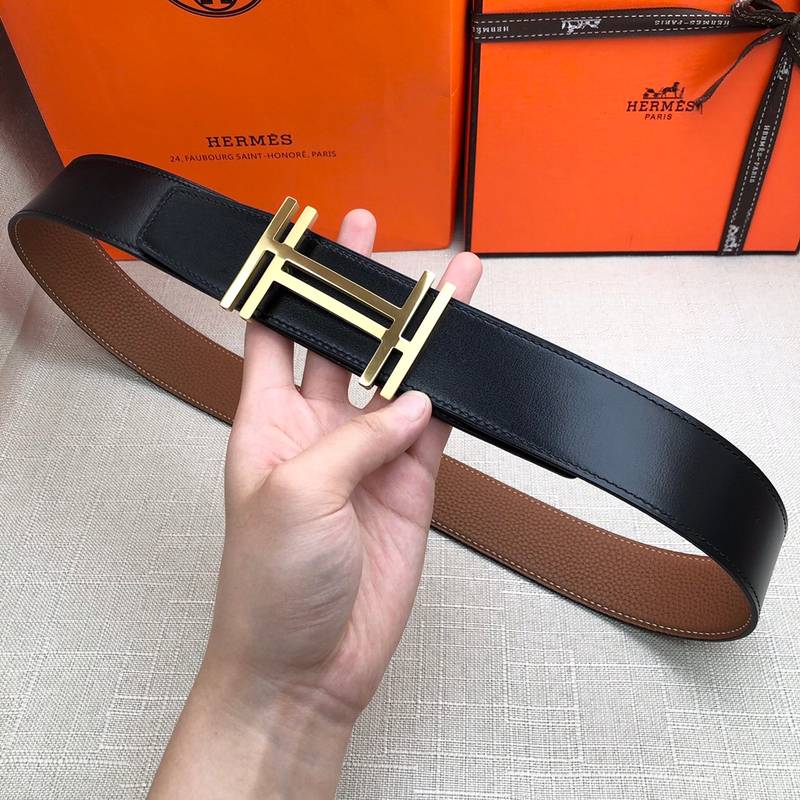 Hermes H Belt Buckle Reversible Brown For Women, Women Belt #15 - Image 4