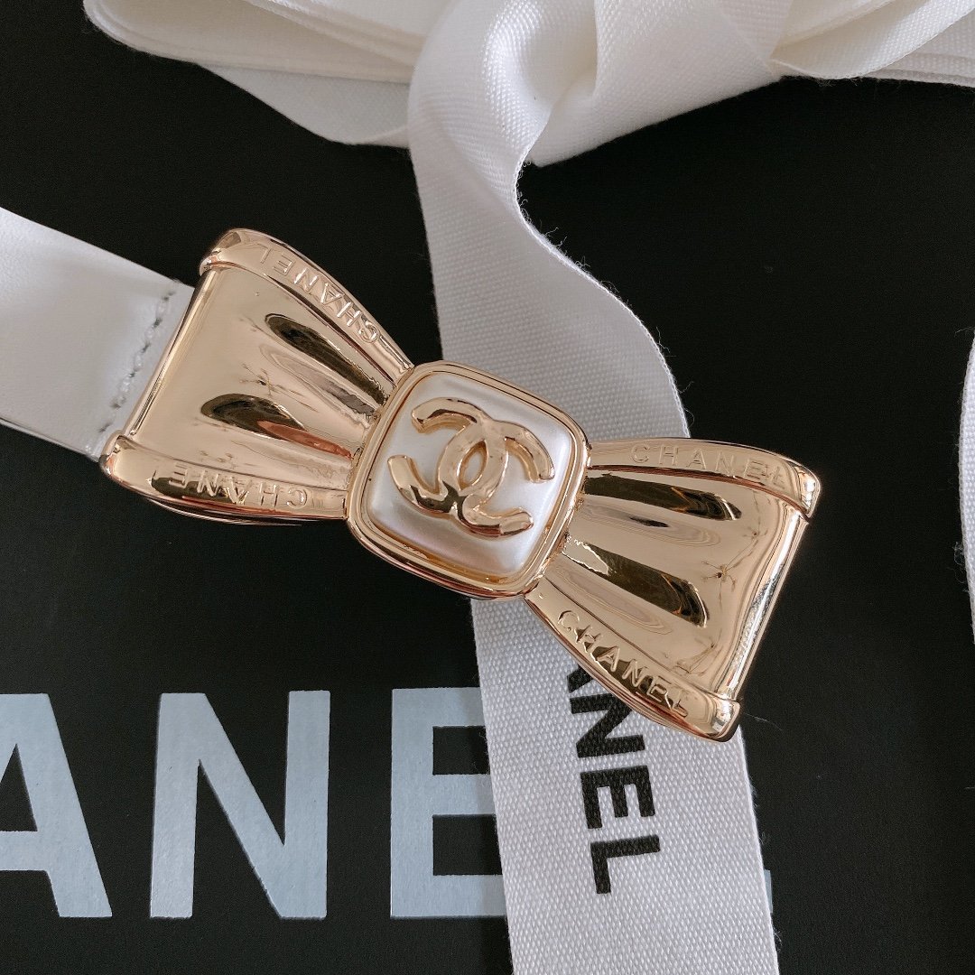 Chanel Belt With Ribbon Buckle Silver Women Belt #1 - Image 2
