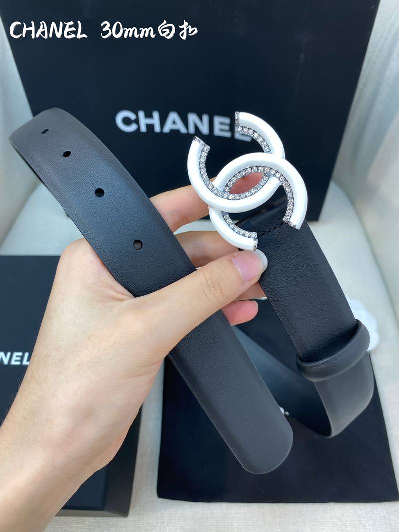 Chanel Belt With Double C Buckle Black Women Belt #2 - Image 3