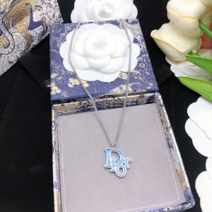 Alternative view of Dior Jewelry Necklace DIOR letter blue drops of oil - SUPER-MIRROR