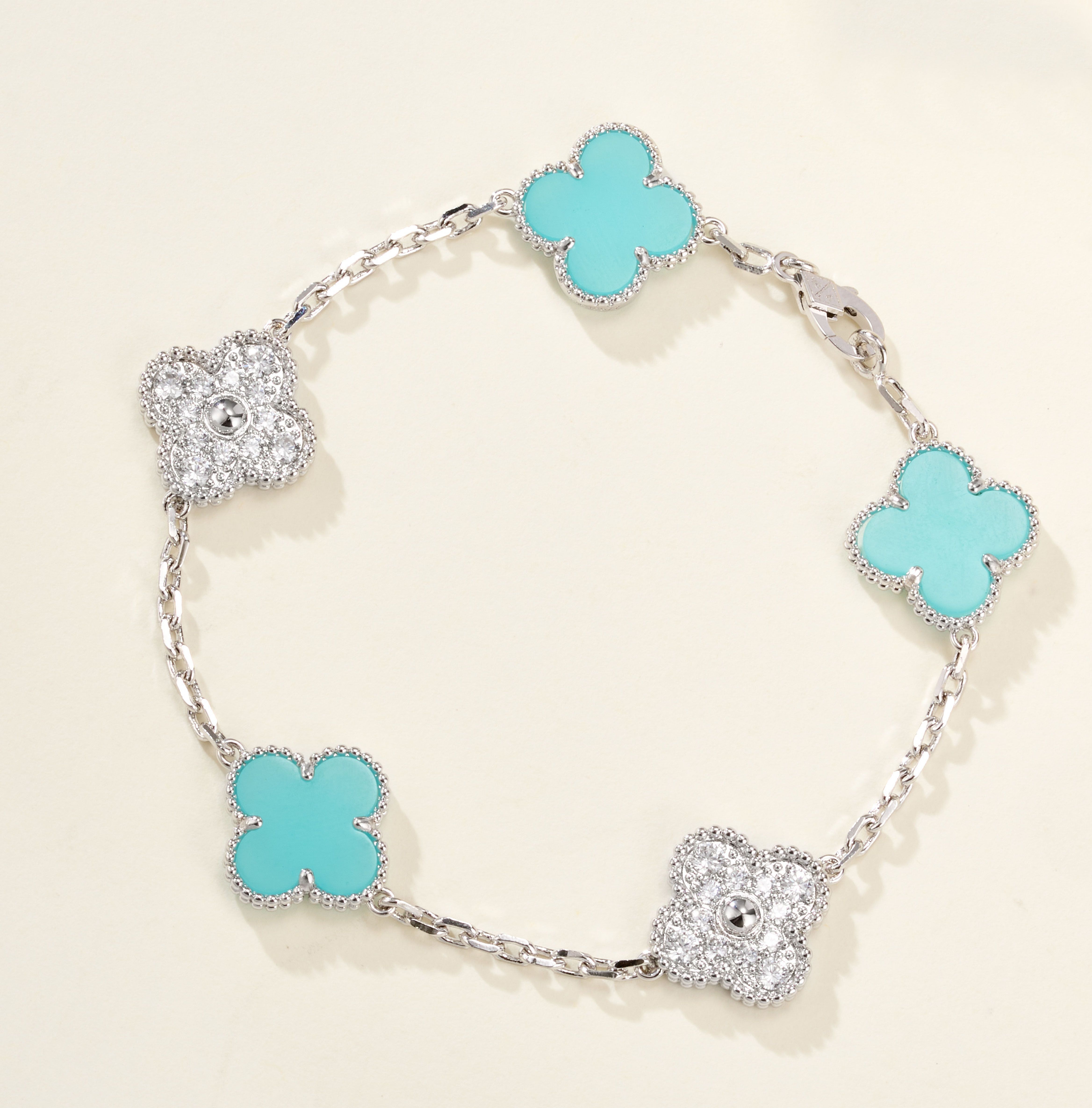 Van Cleef & Arpels Alhambra Amazonite Bracelet - SUPER-MIRROR