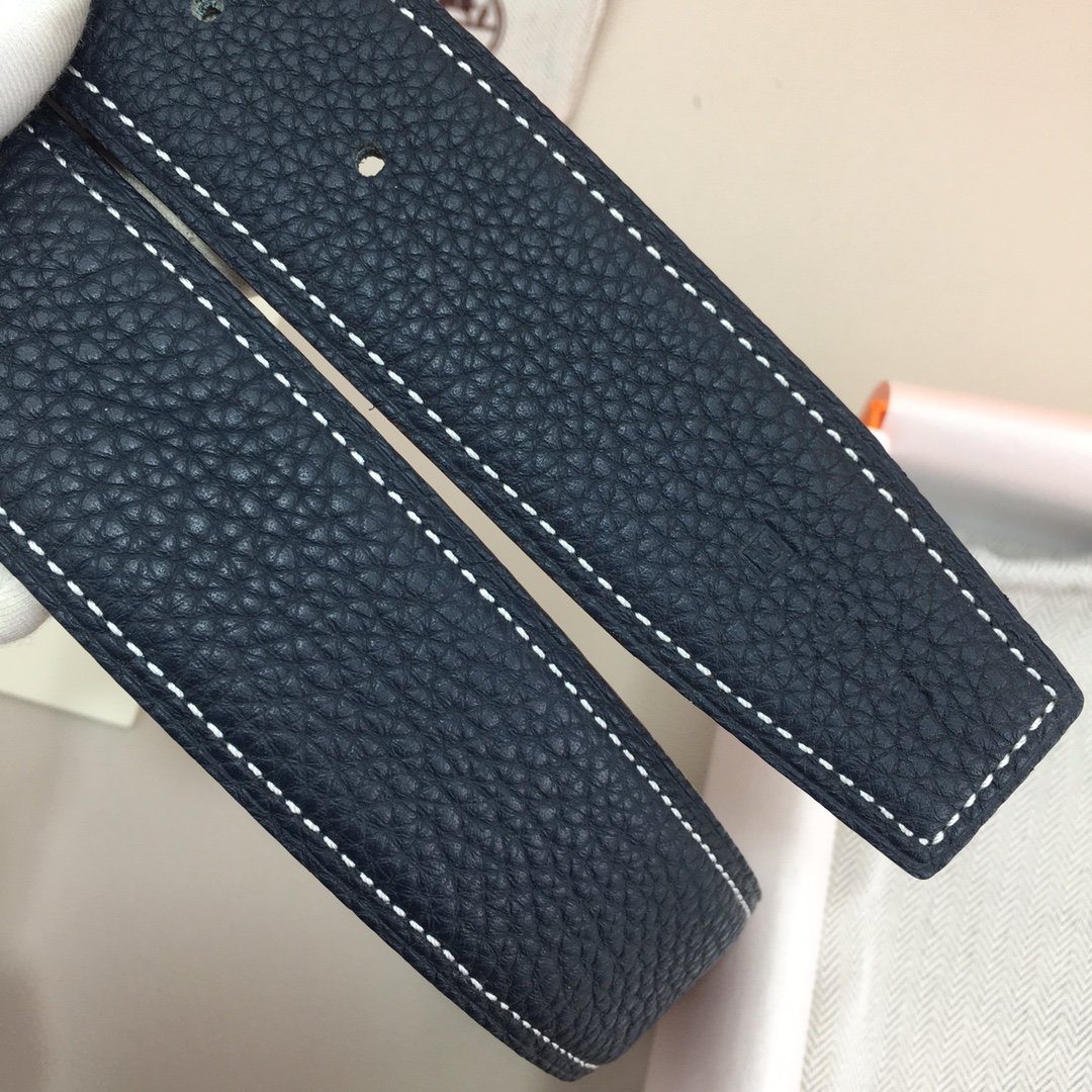 Hermes H Belt Buckle Reversible Black For Women, Women Belt #1 - Image 5