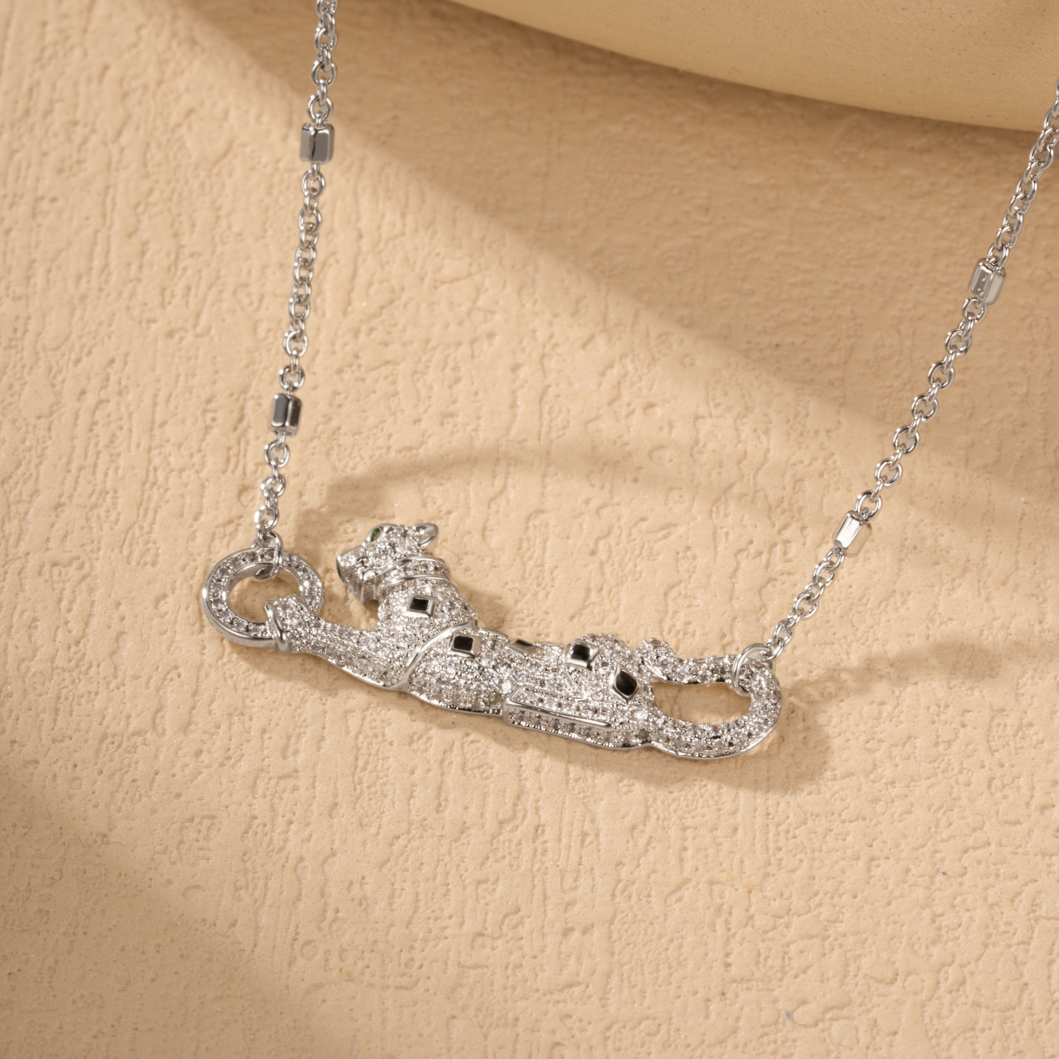 Cartier Panthère de Cartier Collection Full Diamond Necklace.