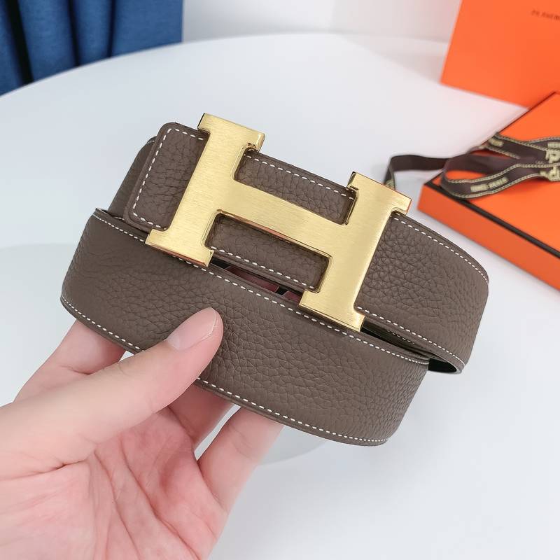 Hermes H Belt Buckle Reversible Brown For Women, Women Belt #7 - Image 5