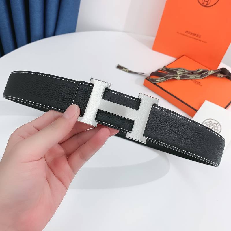 Hermes H Belt Buckle Reversible Black For Women, Women Belt #10 - Image 5