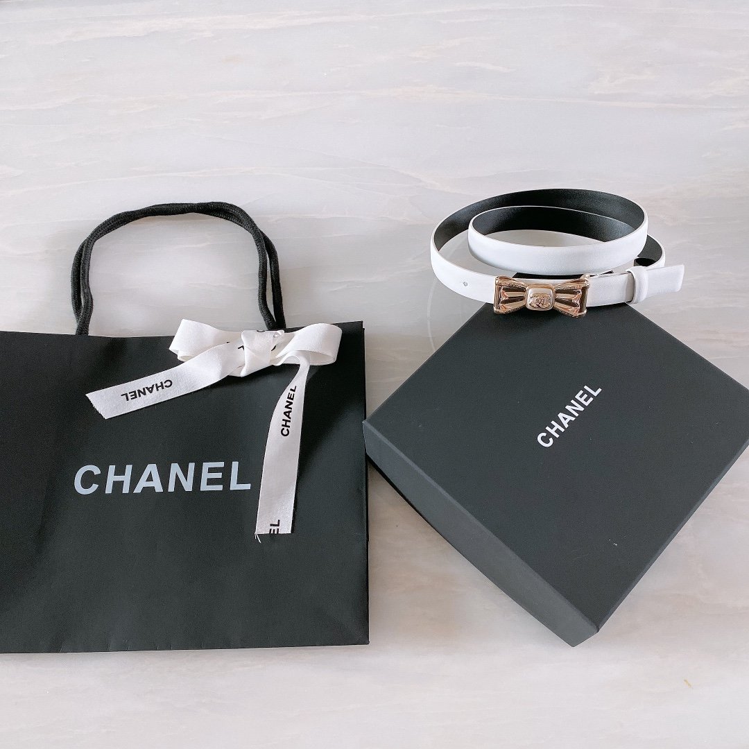 Chanel Belt With Ribbon Buckle Silver Women Belt #1 - Image 4