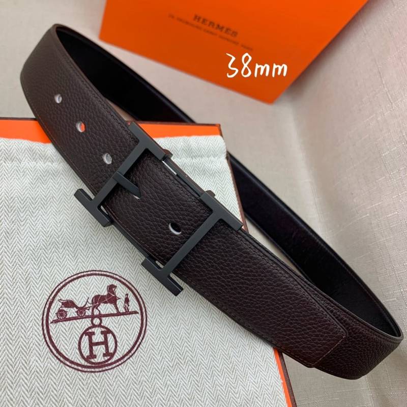Hermes H Belt Buckle Reversible Black For Women, Women Belt #5 - Image 4