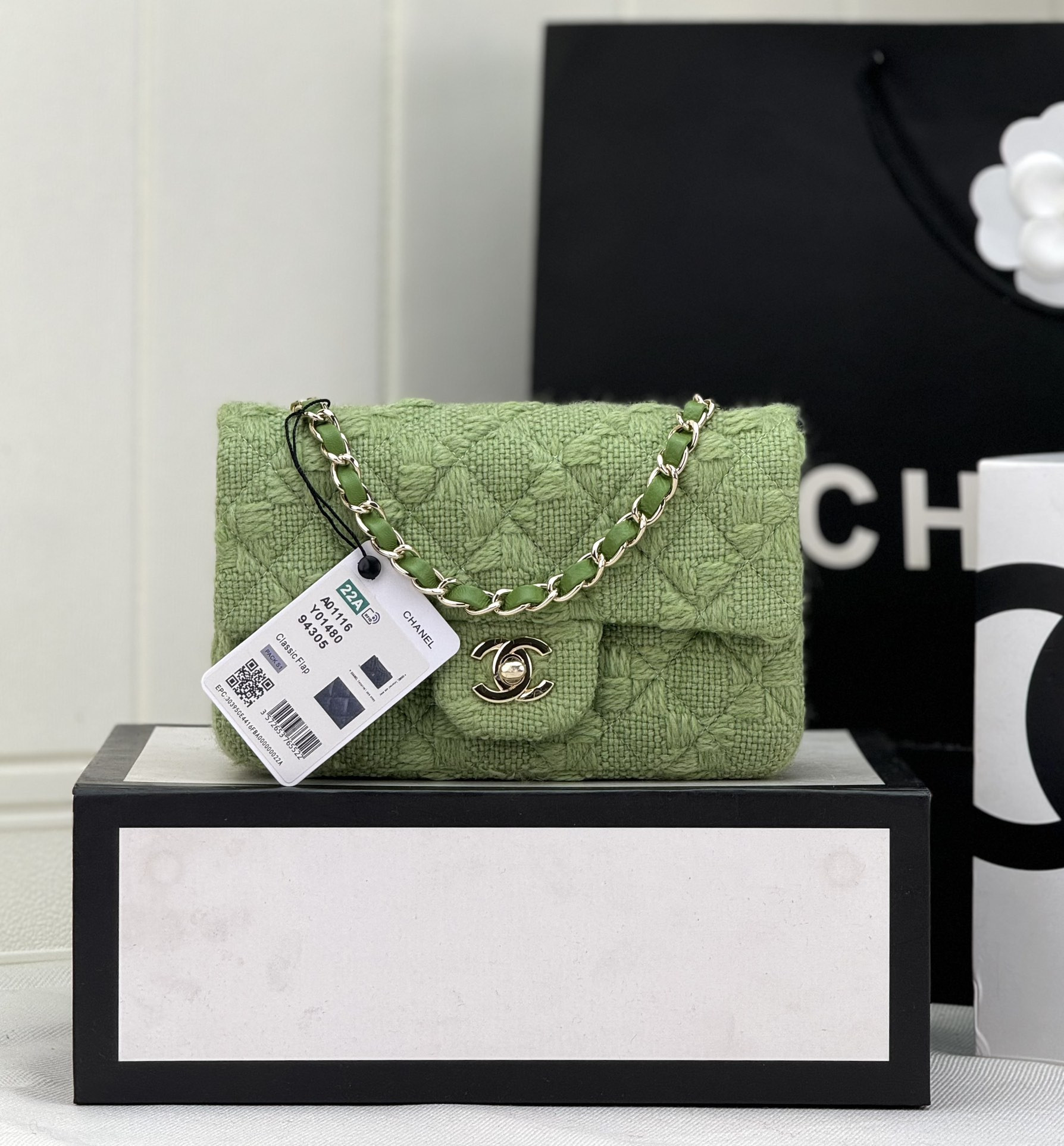 CHANEL MINI CLASSIC 11.12 HANDBAG 20 12 * 20 * 6 cm #7
