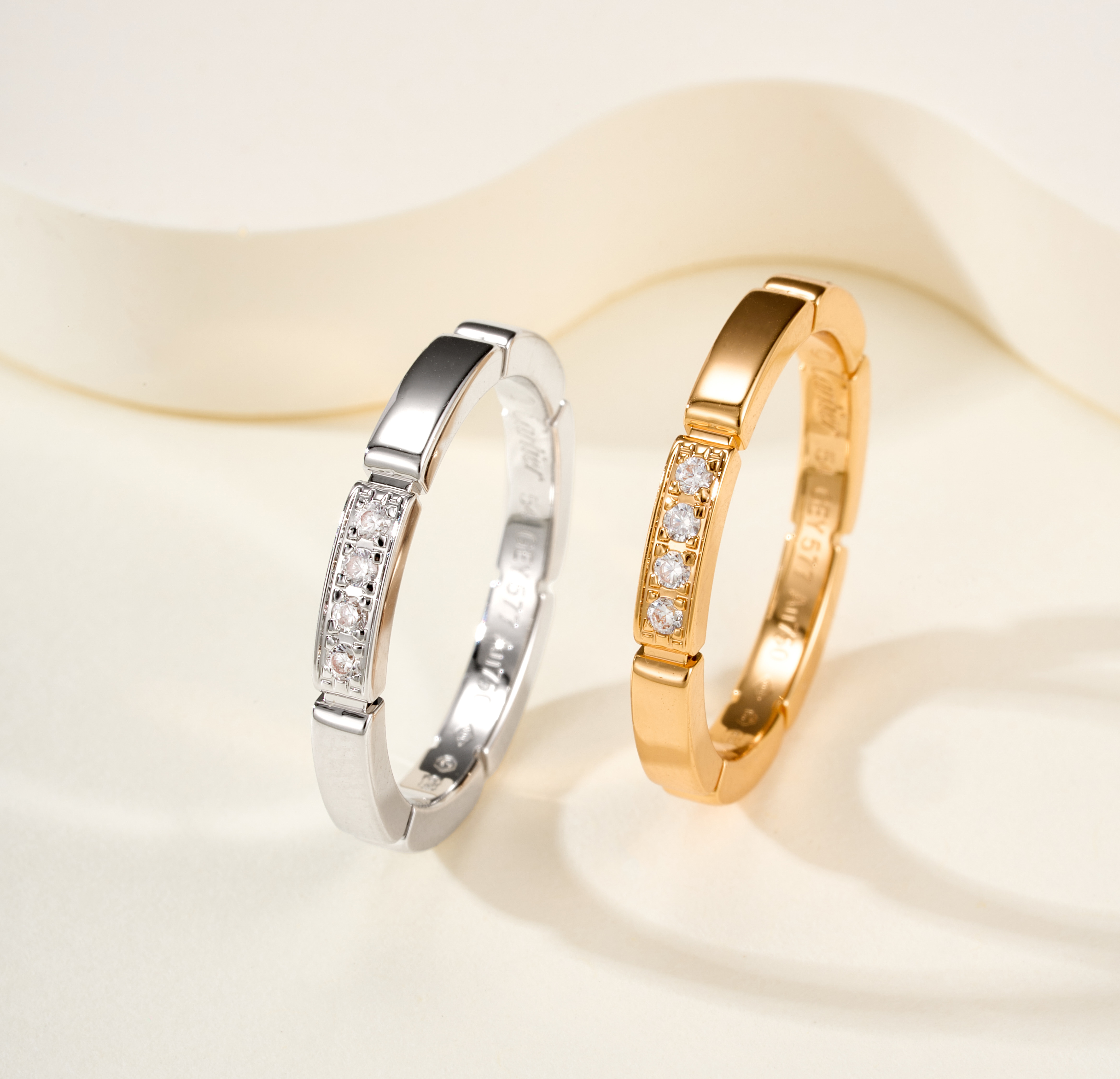 CARTIER MA ILLON PABTHERE Couple's Ring V Gold Material - SUPER-MIRROR