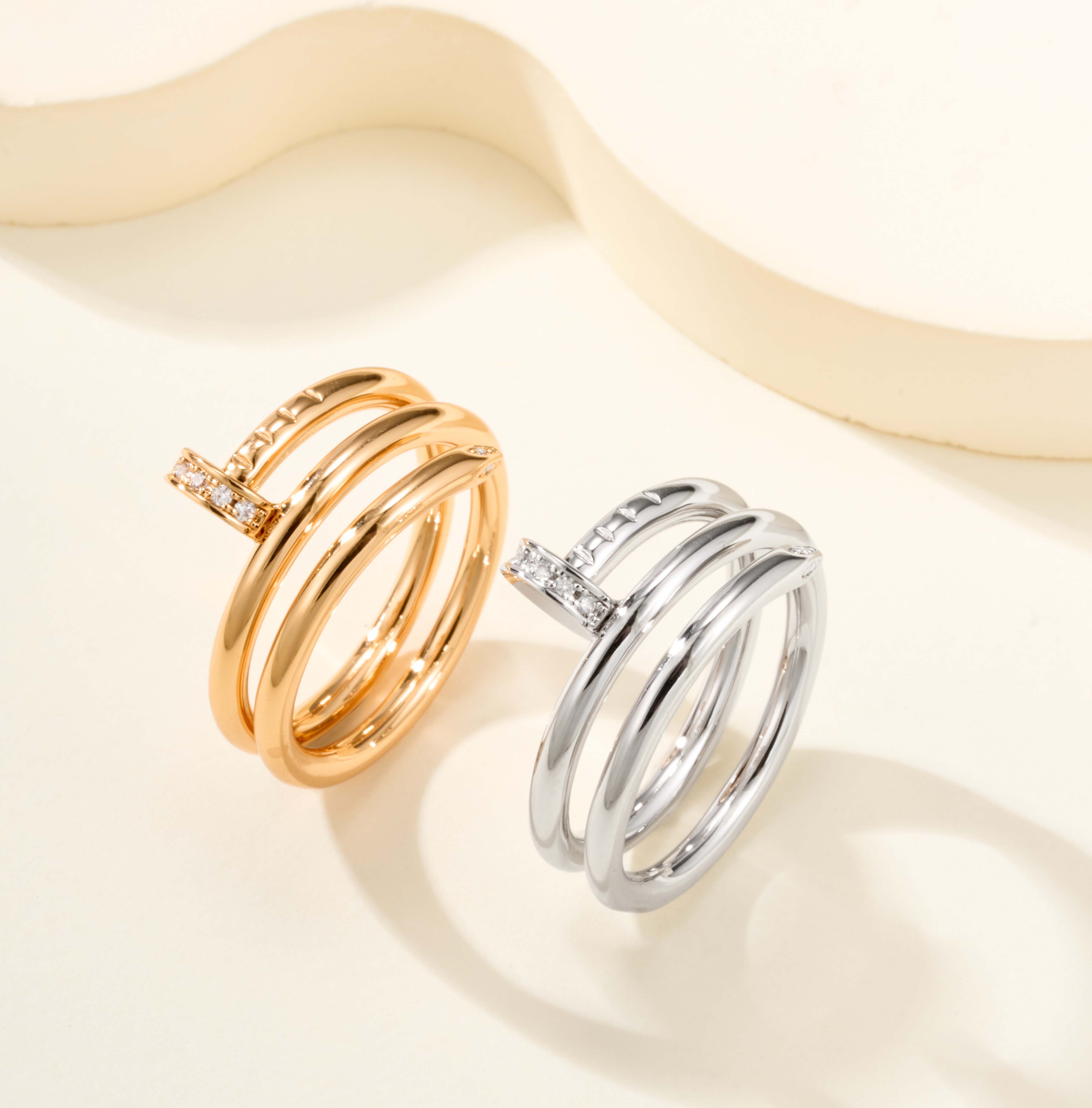 Cartier Diamond Juste un Clou Ring in V-Gold - PONI