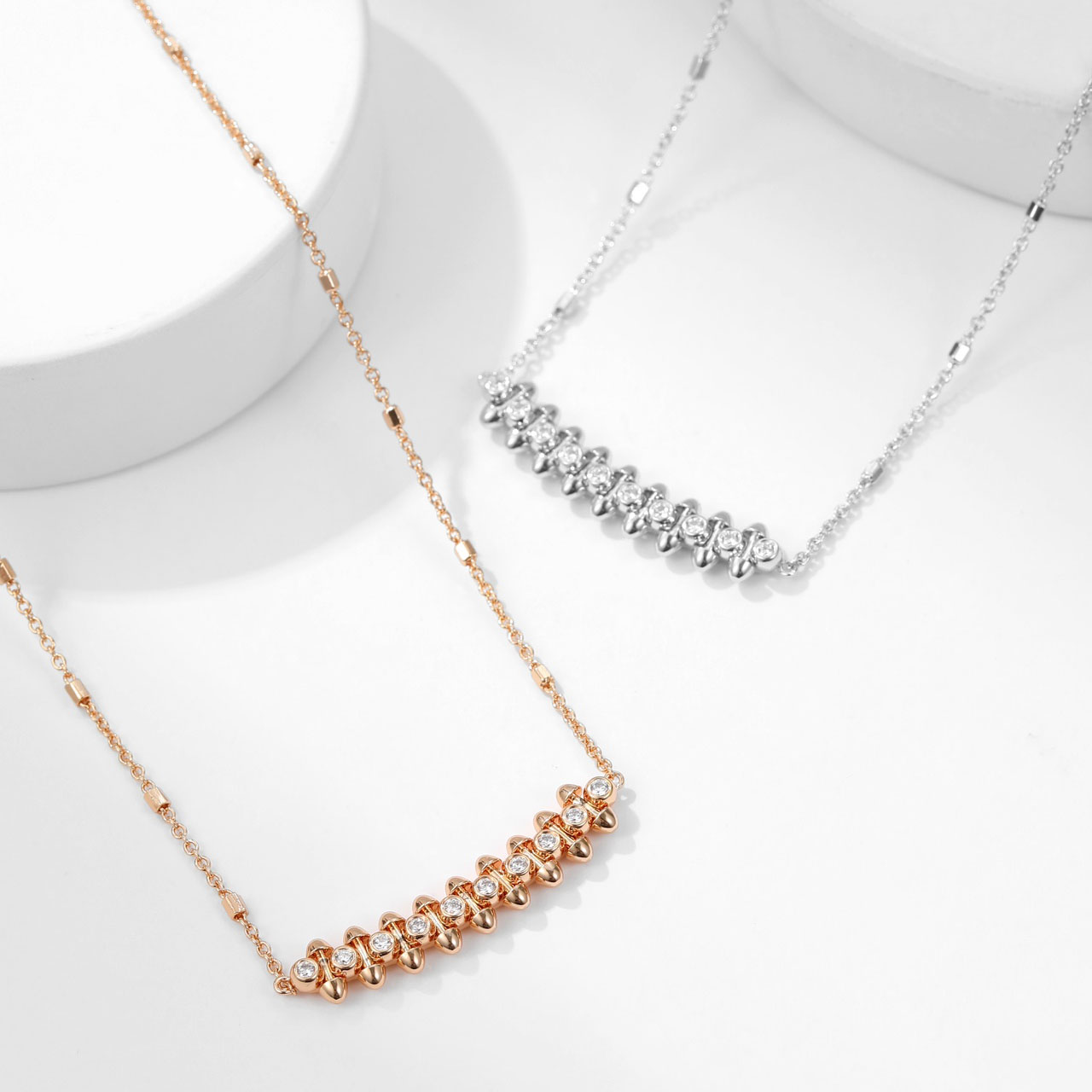 Cartier Clash de Diamond-Studded Rivet Necklace. - SUPER-MIRROR