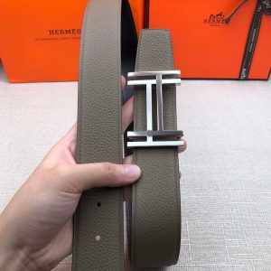 Alternative view of Hermes H Belt Buckle Reversible Brown For Women, Women Belt #8