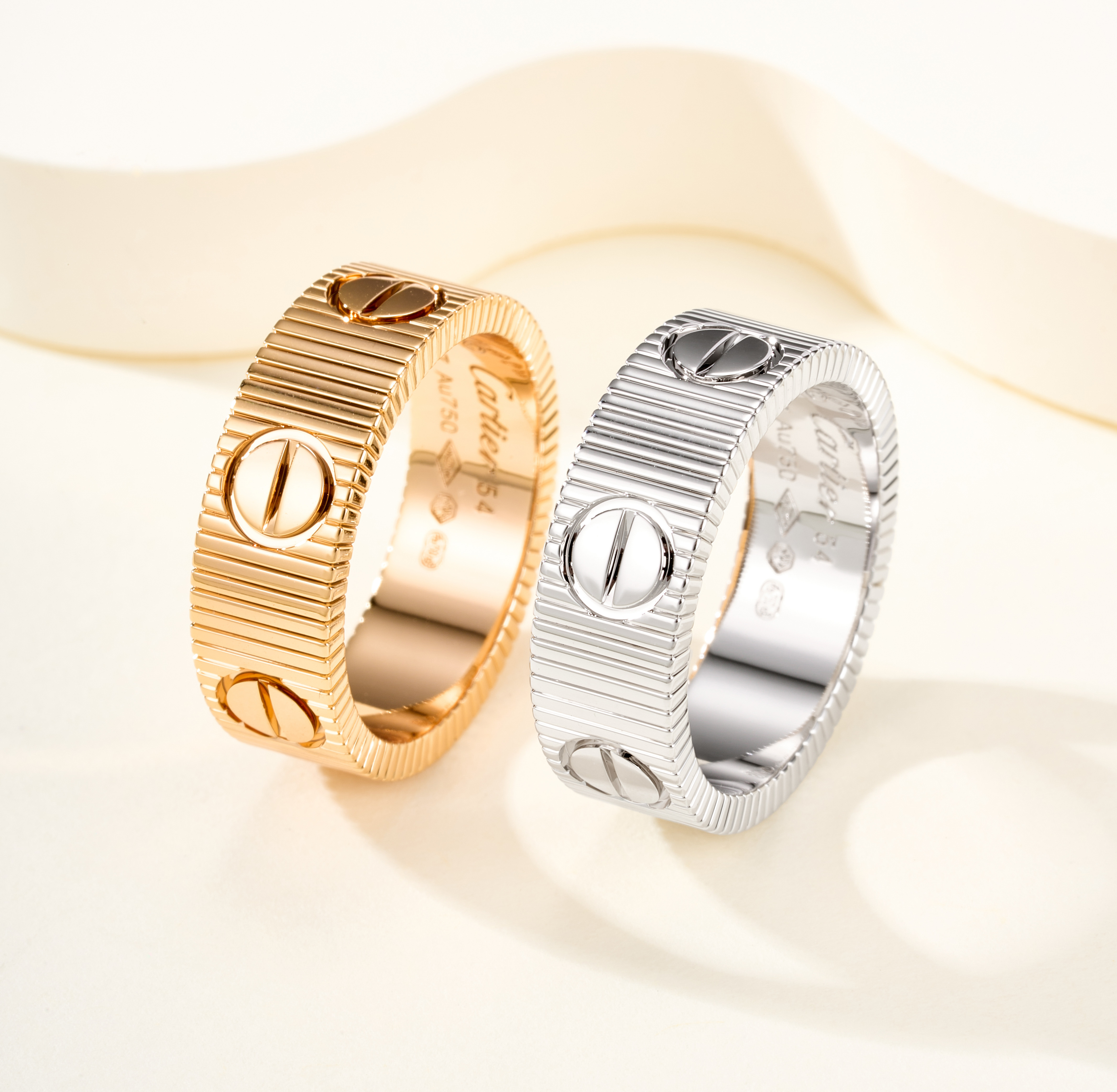 Cartier Love Unlimited Ring，V Gold Material - SUPER-MIRROR
